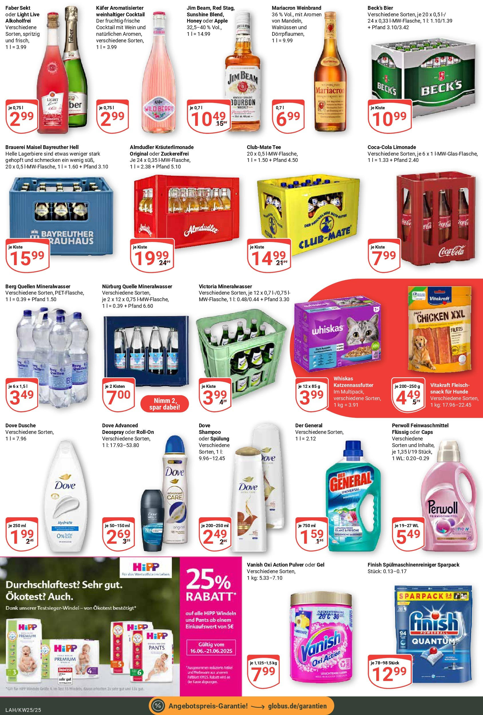 Globus prospekt Lahnstein	 (ab 15.06.2025) » Angebote online | Seite: 3 | Produkte: Jim beam, Dusche, Spülmaschinenreiniger, Wein