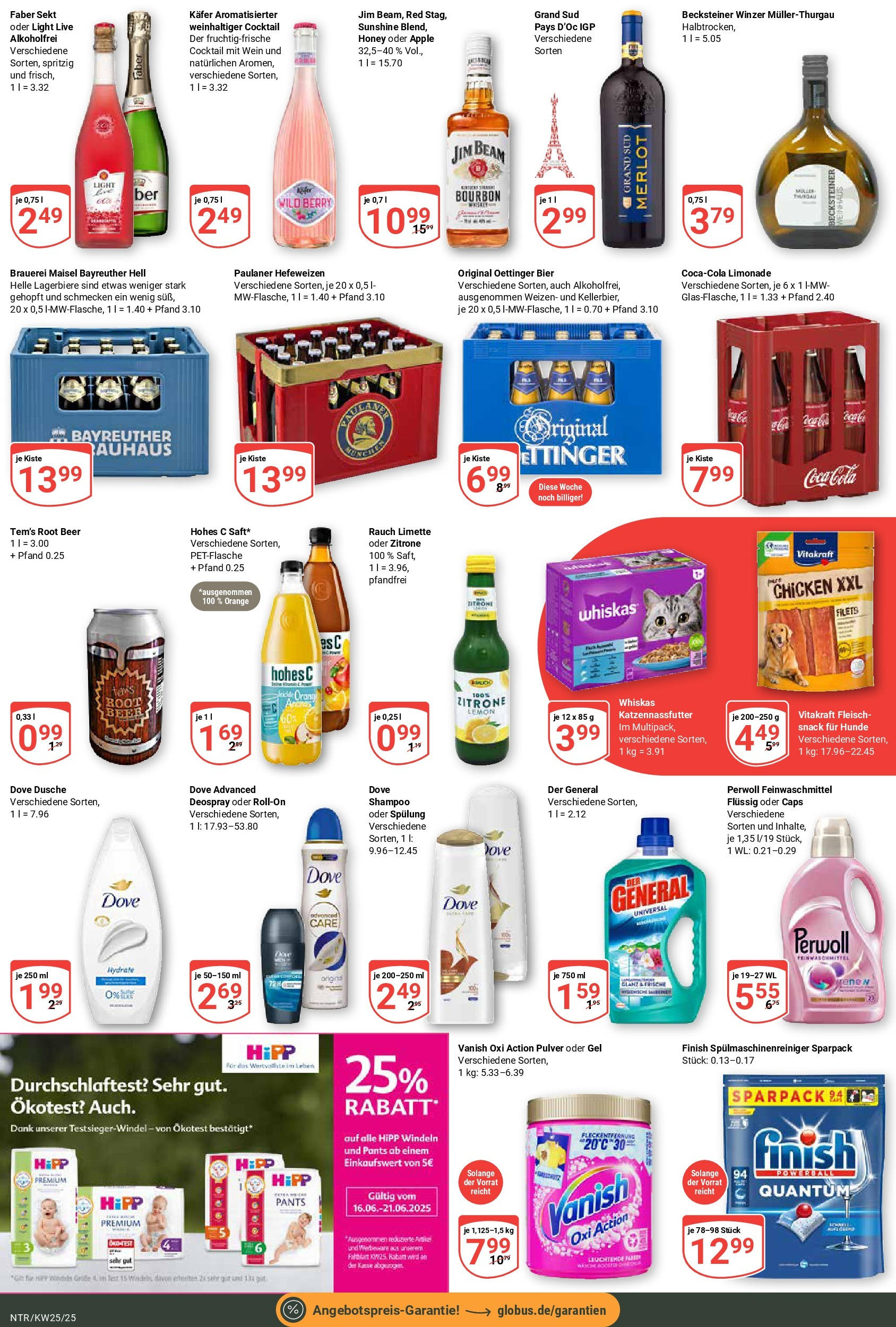 Globus prospekt Neutraubling	 (ab 15.06.2025) » Angebote online | Seite: 4 | Produkte: Oettinger, Spülung, Apple, Fleisch