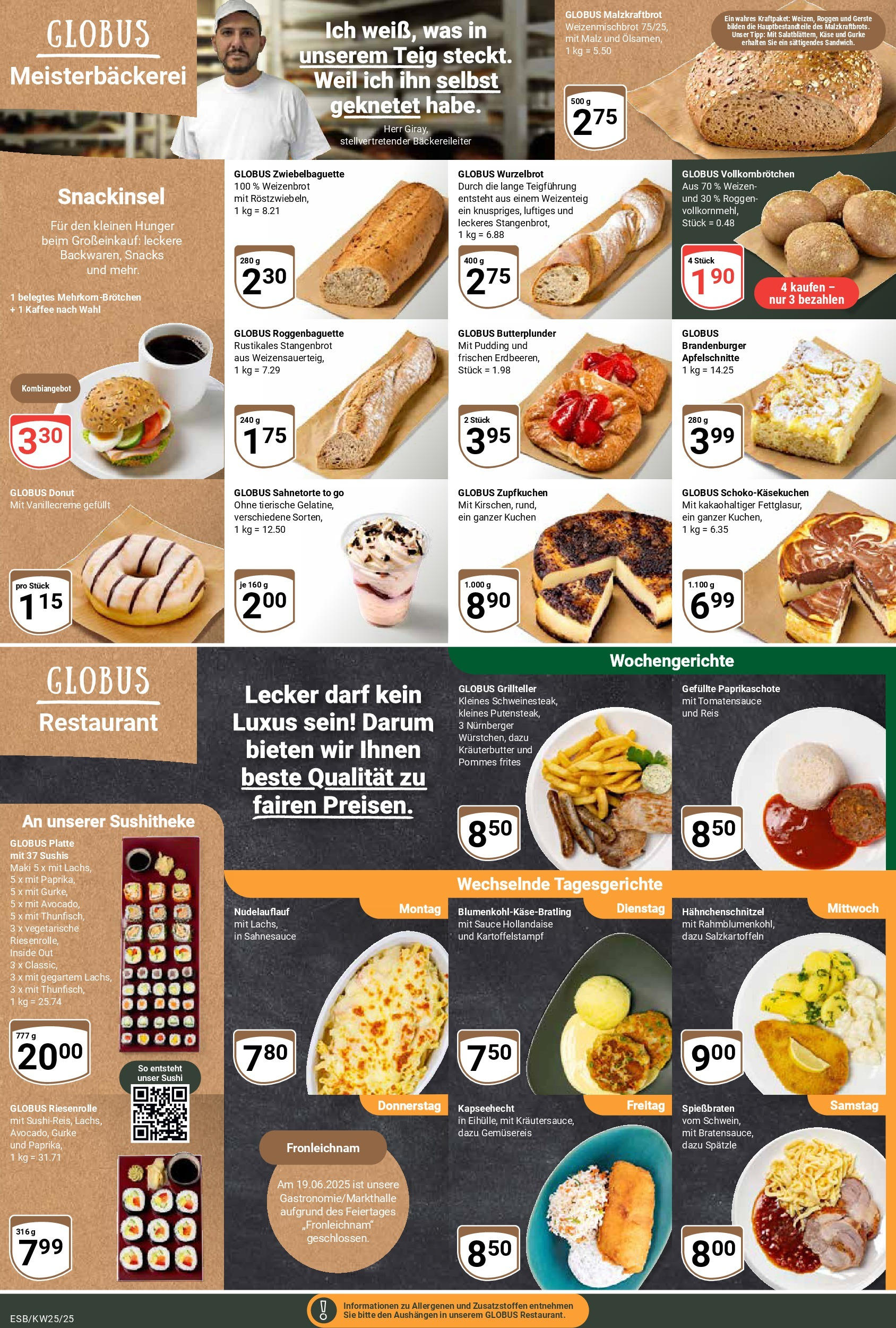 Globus prospekt Eschborn	 (ab 15.06.2025) » Angebote online | Seite: 5 | Produkte: Thunfisch, Pudding, Reis, Kuchen