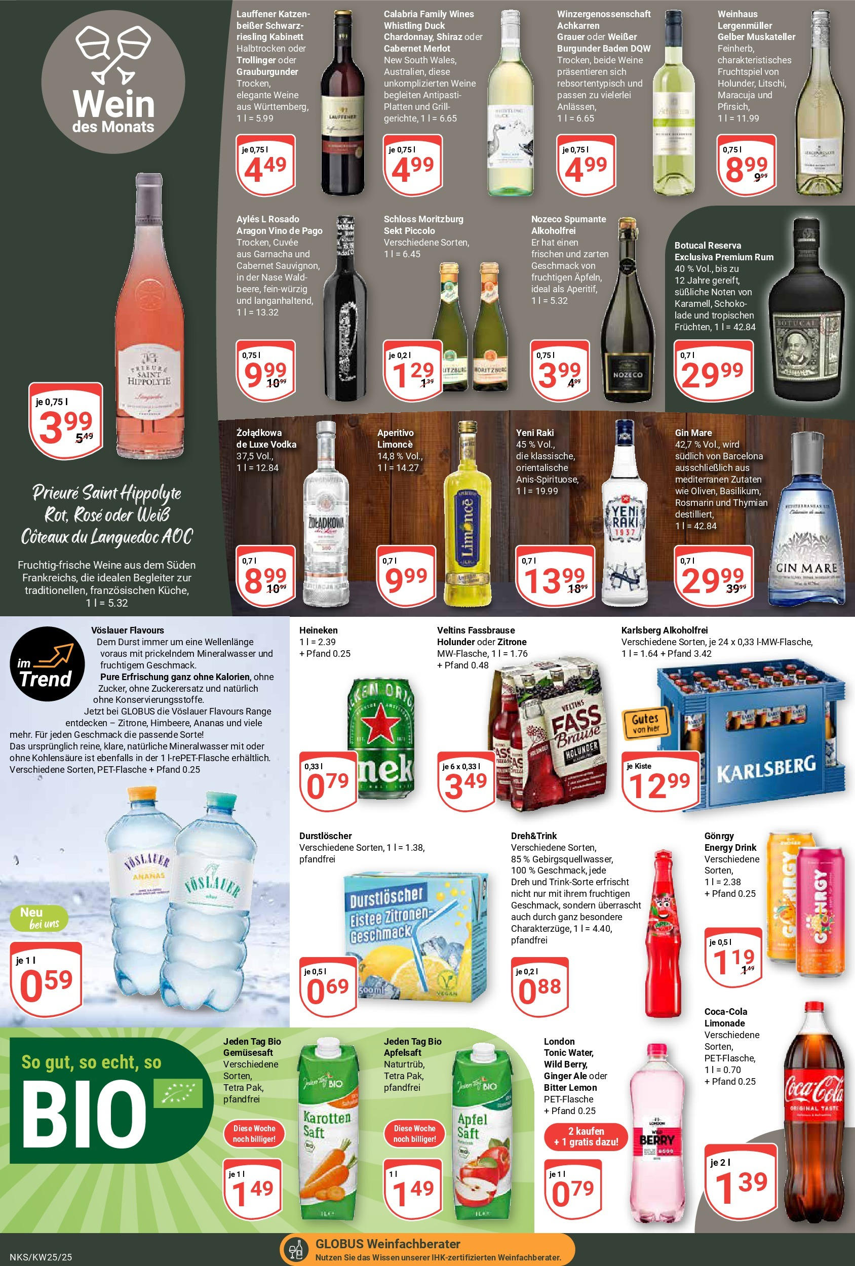 Globus prospekt Neunkirchen	 (ab 15.06.2025) » Angebote online | Seite: 15 | Produkte: Sekt, Küche, Pfirsich, Fassbrause