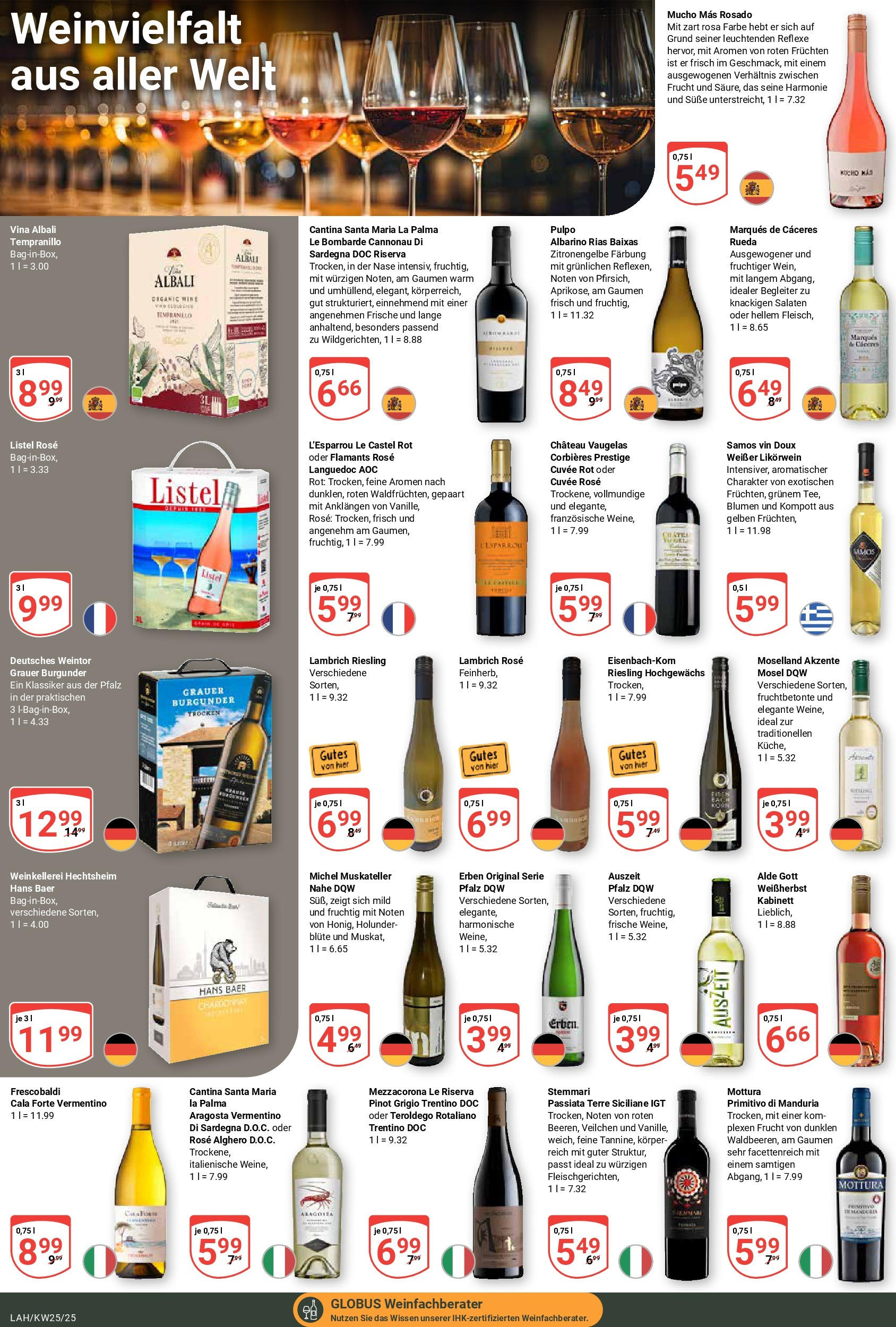 Globus prospekt Lahnstein	 (ab 15.06.2025) » Angebote online | Seite: 16 | Produkte: Blumen, Wein