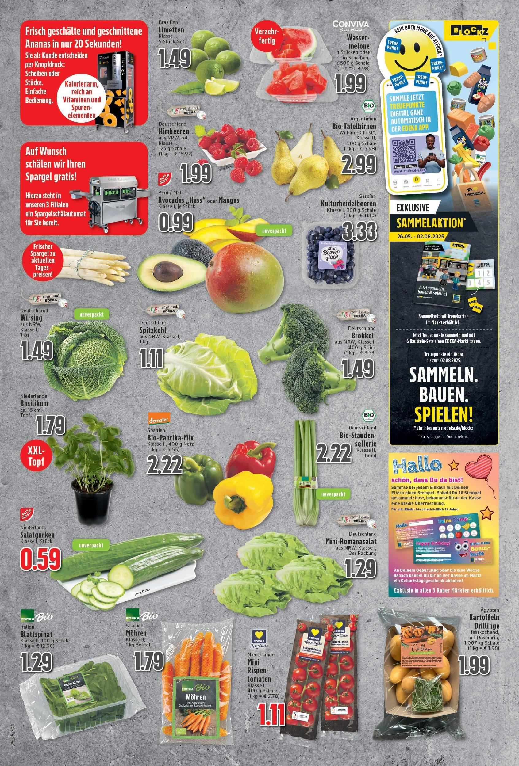 Edeka prospekt Neukirchen-Vluyn	 (ab 15.06.2025) » Angebote Online | Seite: 4 | Produkte: Himbeeren, Limetten, Brokkoli, Wassermelone