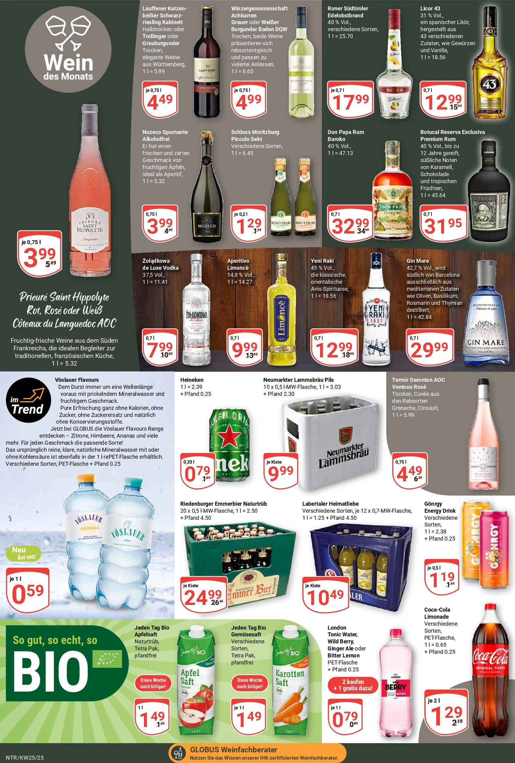 Globus prospekt Neutraubling	 (ab 15.06.2025) » Angebote online | Seite: 15 | Produkte: Pils, Äpfel, Limonade, Apfelsaft