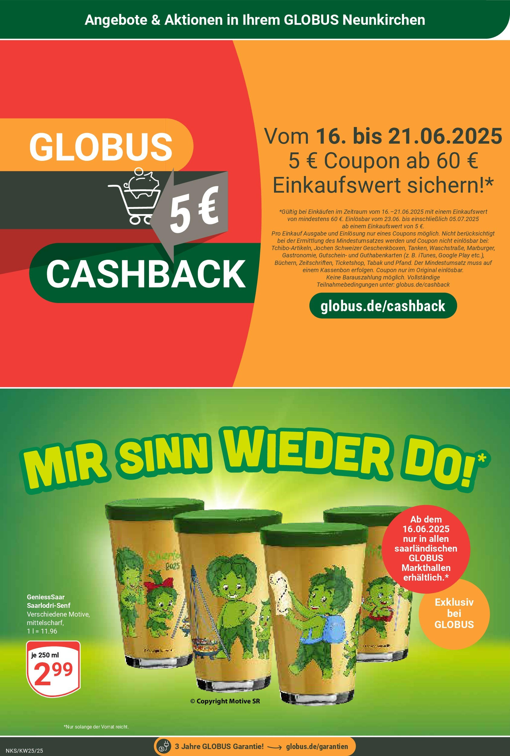 Globus prospekt Neunkirchen	 (ab 15.06.2025) » Angebote online | Seite: 17