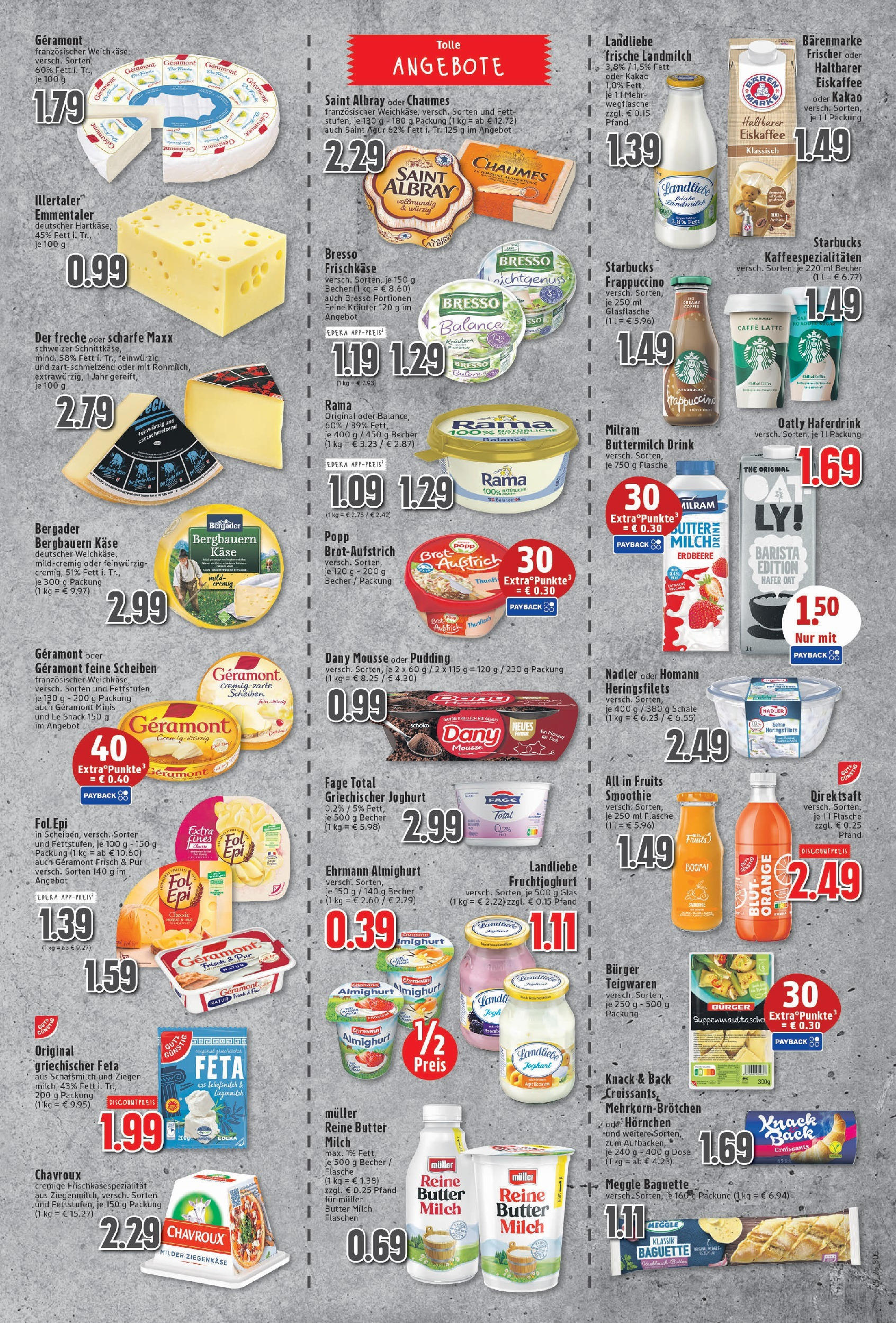 Edeka prospekt Neukirchen-Vluyn	 (ab 15.06.2025) » Angebote Online | Seite: 5 | Produkte: Buttermilch, Burger, Fruchtjoghurt, Pasta