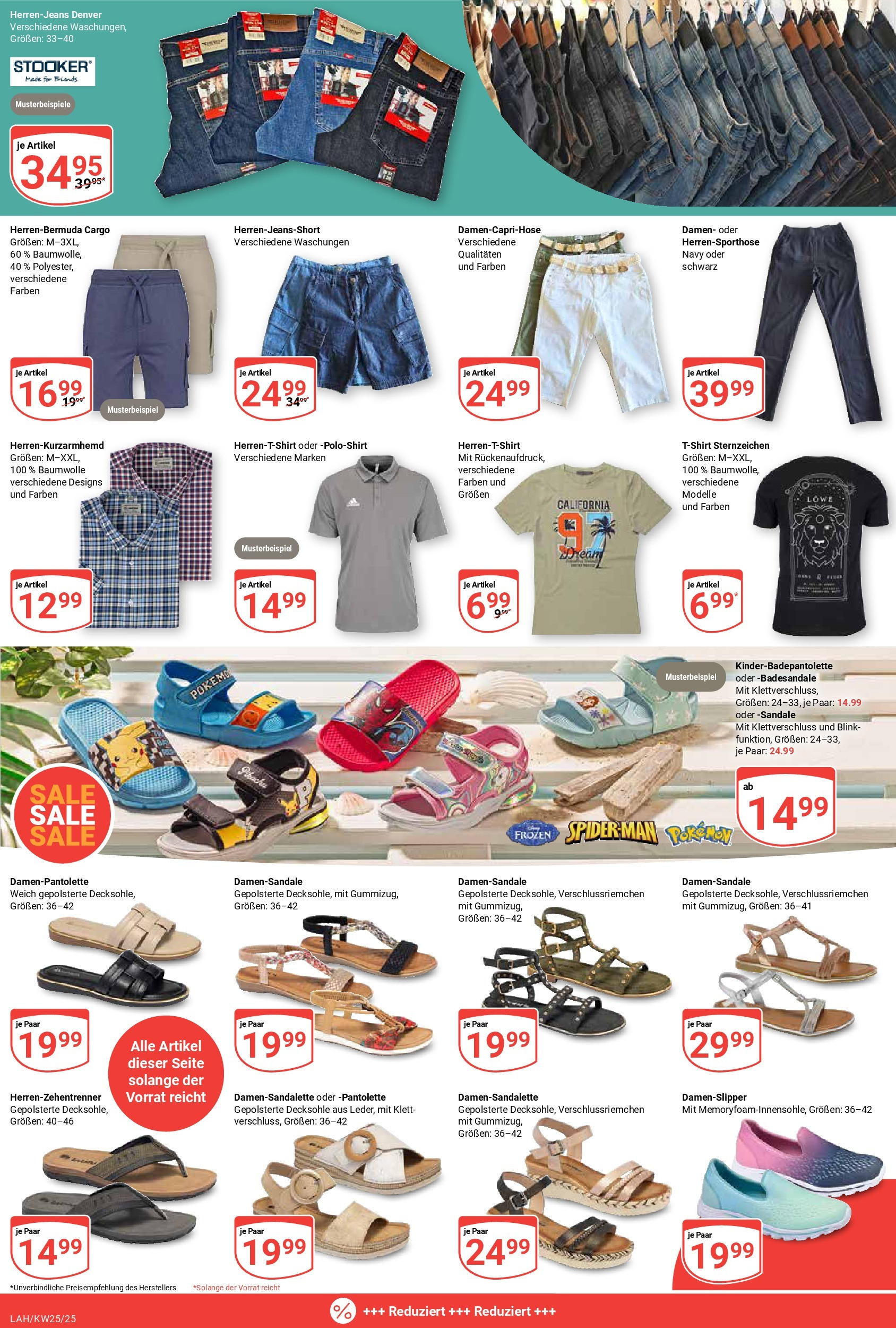 Globus prospekt Lahnstein	 (ab 15.06.2025) » Angebote online | Seite: 20 | Produkte: Poloshirt, Flip Flops, Flops, Jeans