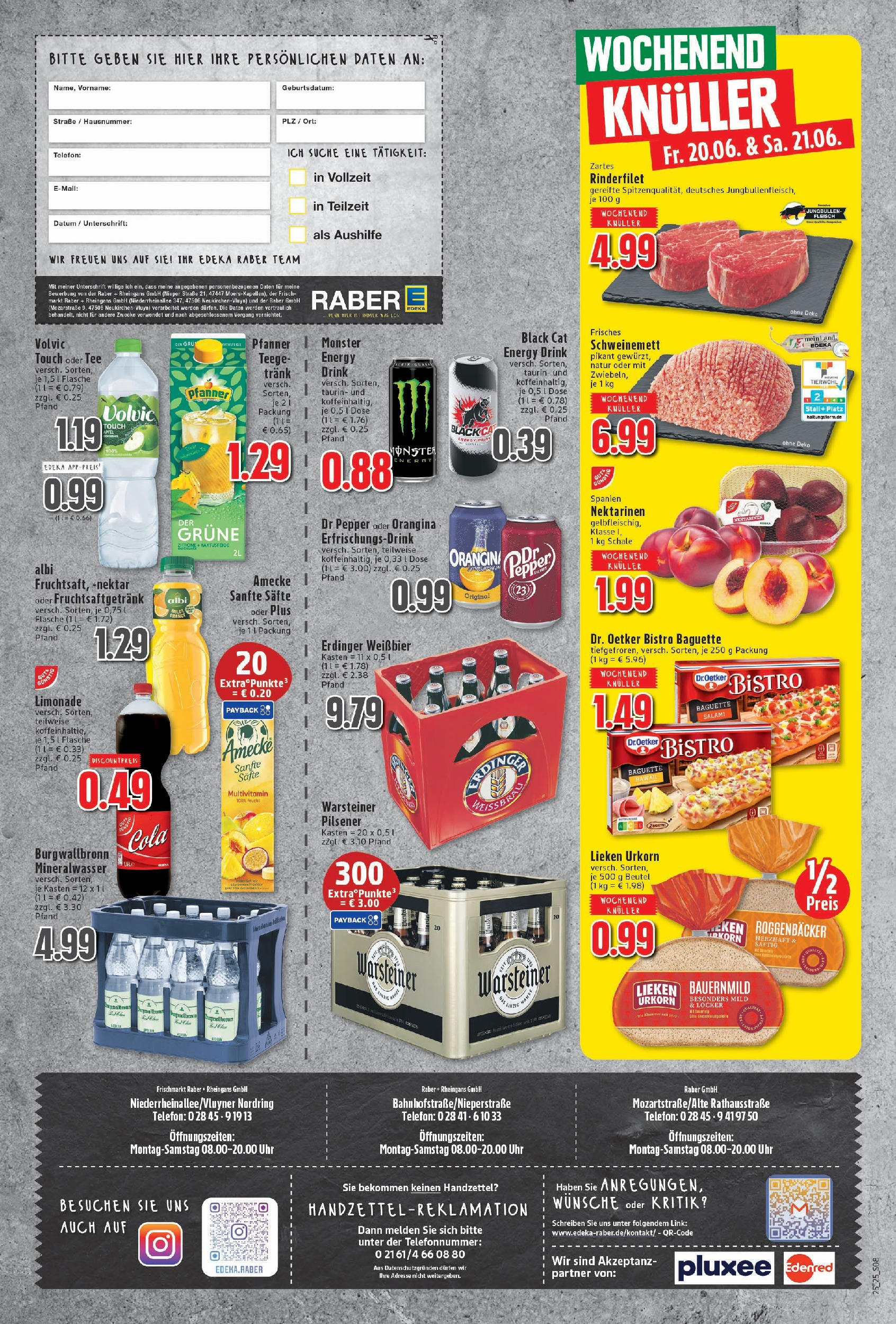 Edeka prospekt Neukirchen-Vluyn	 (ab 15.06.2025) » Angebote Online | Seite: 8 | Produkte: Weißbier, Warsteiner, Salami, Tee