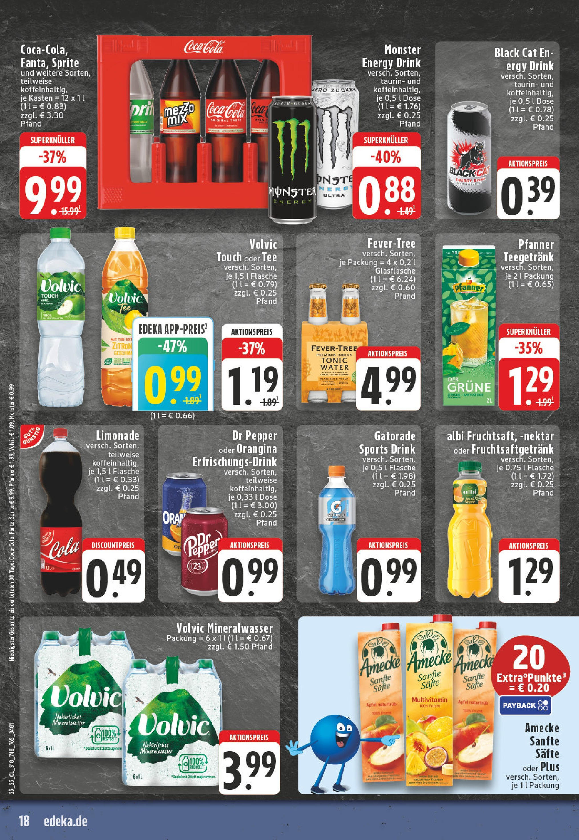 Edeka prospekt Mönchengladbach-Rheydt	 (ab 15.06.2025) » Angebote Online | Seite: 18 | Produkte: Cola, Limonade, Monster, Zucker