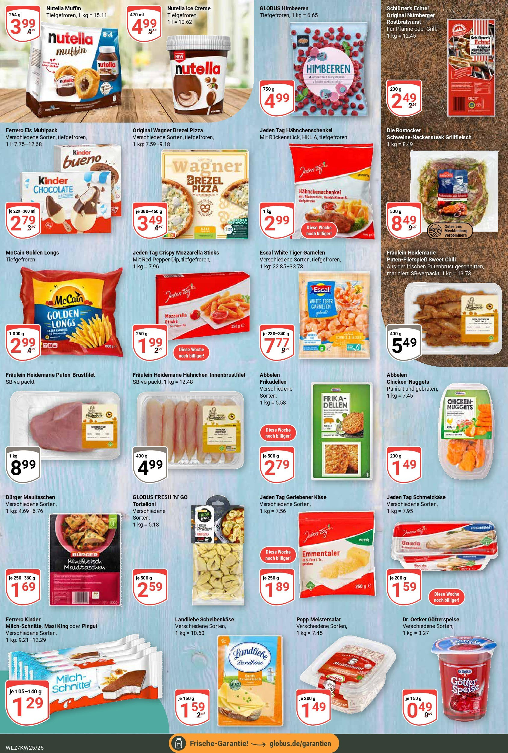 Globus prospekt Weischlitz	 (ab 15.06.2025) » Angebote online | Seite: 10 | Produkte: Himbeeren, Käse, Chili, Maultaschen