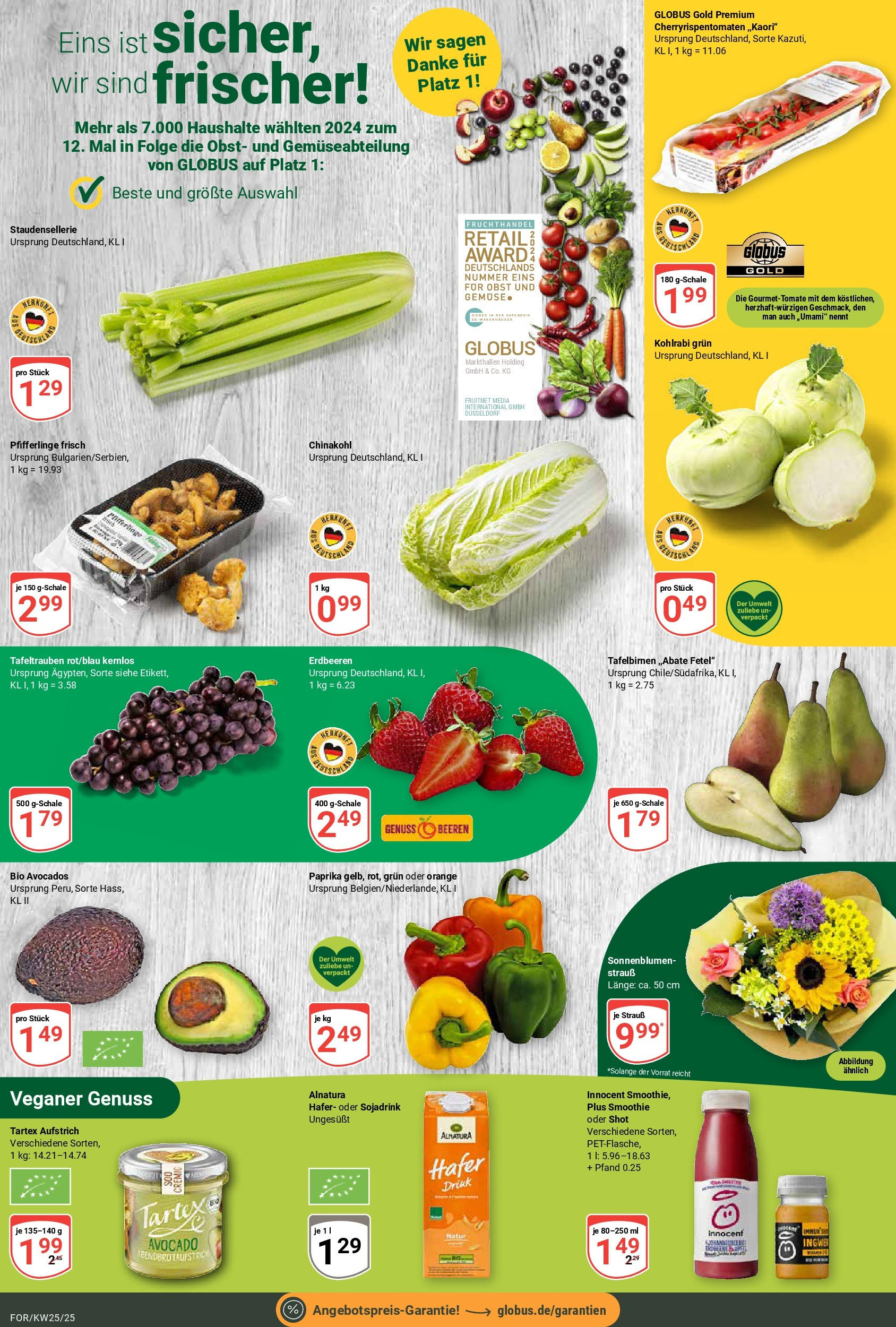 Globus prospekt Forchheim	 (ab 15.06.2025) » Angebote online | Seite: 5 | Produkte: Kohlrabi, Avocado, Chinakohl, Erdbeeren