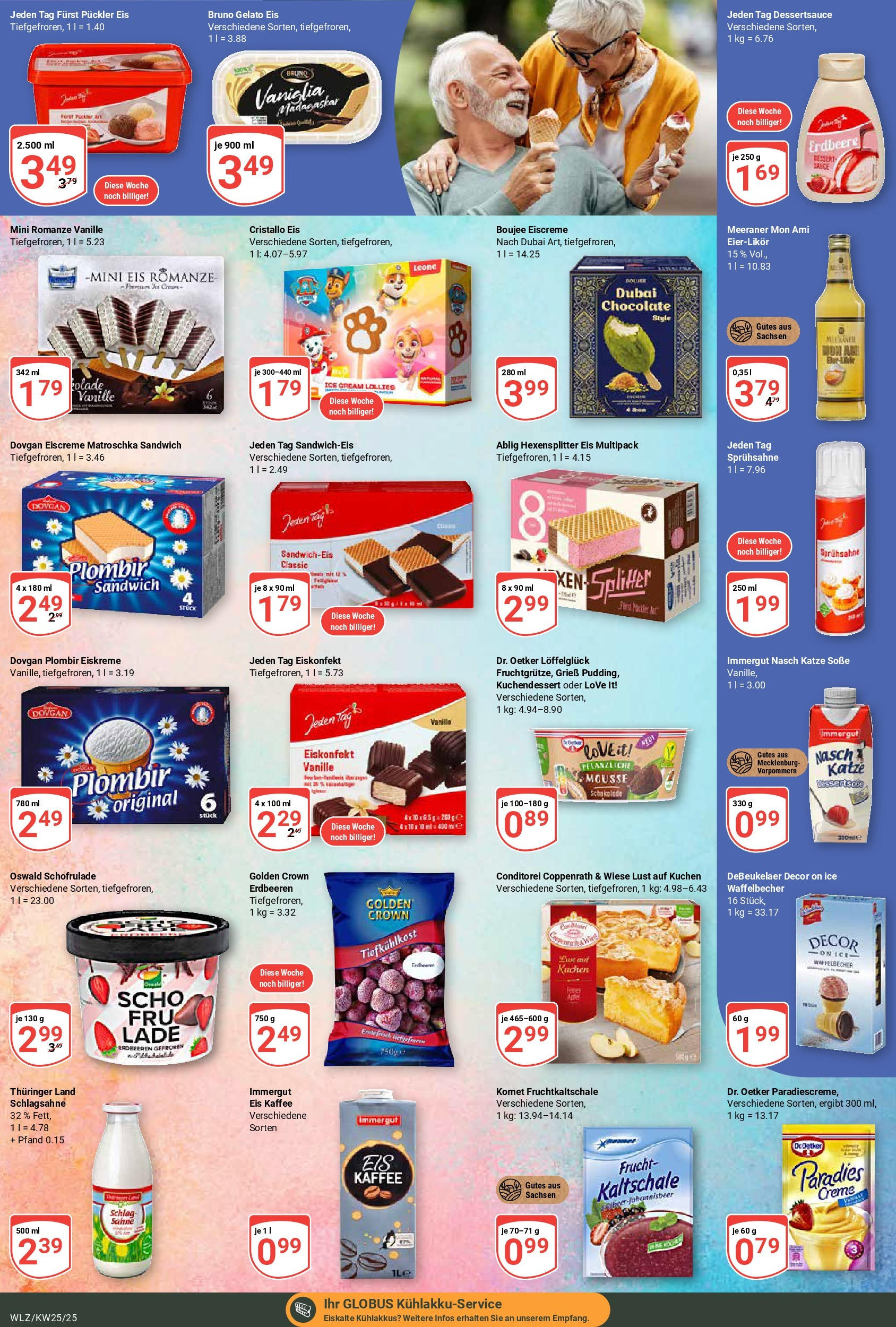 Globus prospekt Weischlitz	 (ab 15.06.2025) » Angebote online | Seite: 11 | Produkte: Kaffee, Eiscreme, Sahne, Eis
