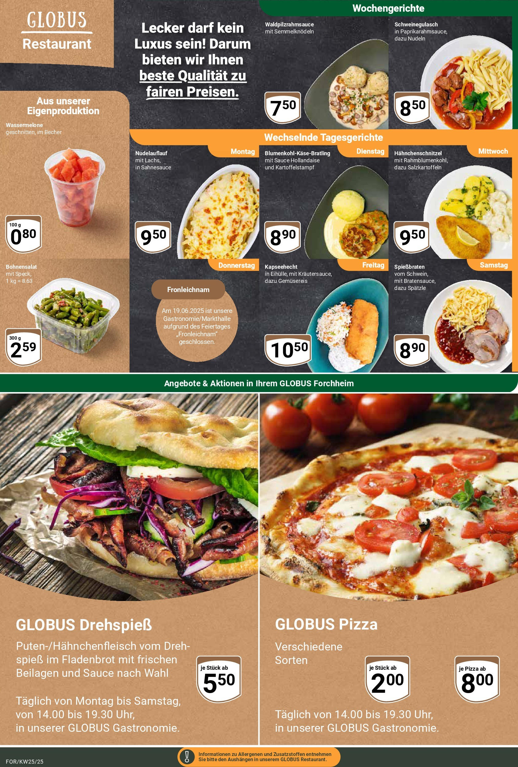 Globus prospekt Forchheim	 (ab 15.06.2025) » Angebote online | Seite: 6 | Produkte: Wassermelone, Pasta, Pizza, Nudeln