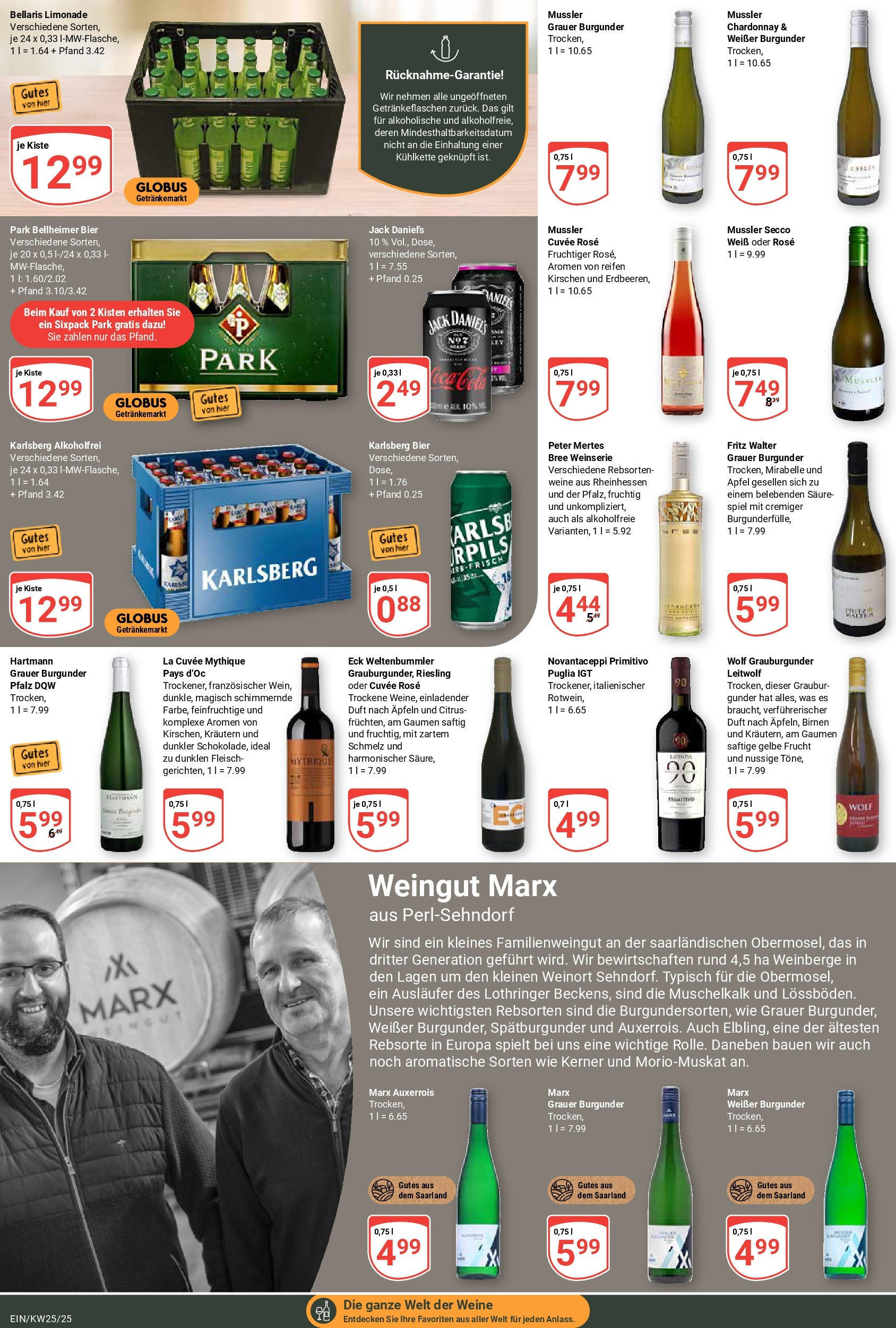 Globus prospekt Homburg-Einöd	 (ab 15.06.2025) » Angebote online | Seite: 17 | Produkte: Bree, Duft, Äpfel, Jack Daniel's