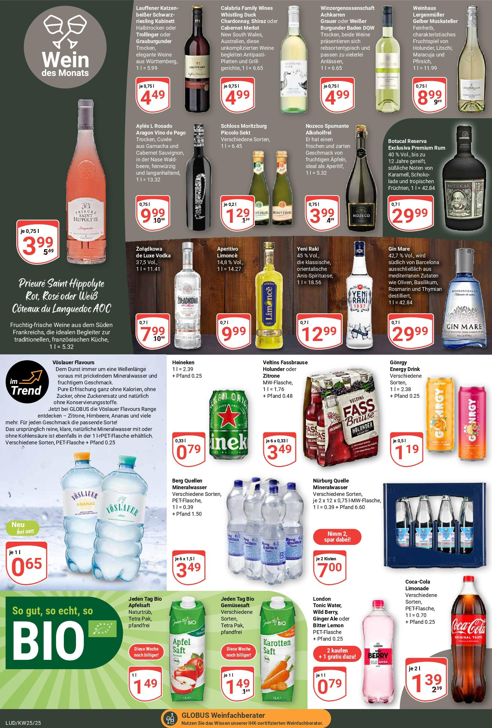 Globus prospekt Ludwigshafen-Oggersheim	 (ab 15.06.2025) » Angebote online | Seite: 14 | Produkte: Energy, Apple, Heineken, Gin