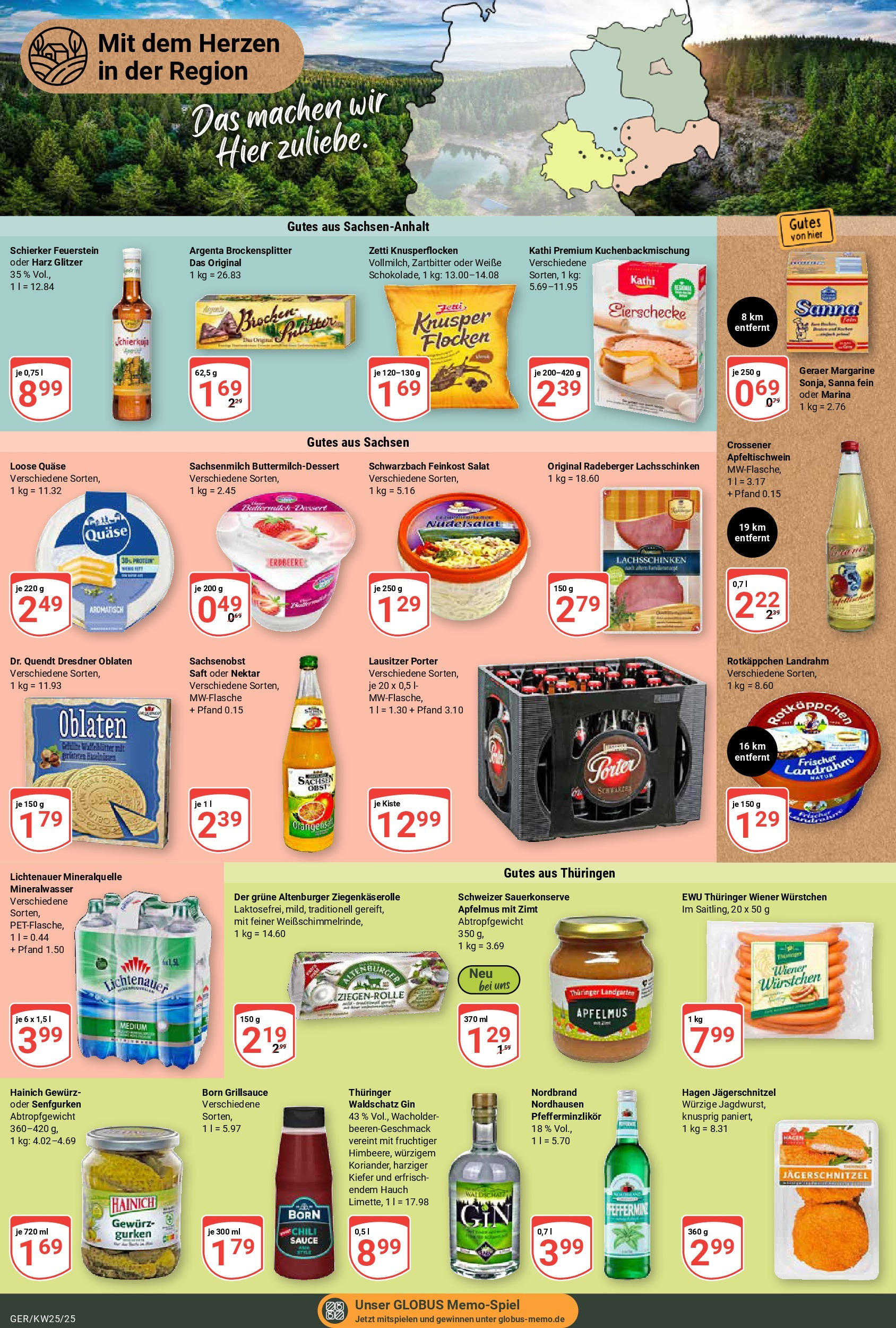 Globus prospekt Gera	 (ab 15.06.2025) » Angebote online | Seite: 19 | Produkte: Wiener wurstchen, Obst, Gin, Salat