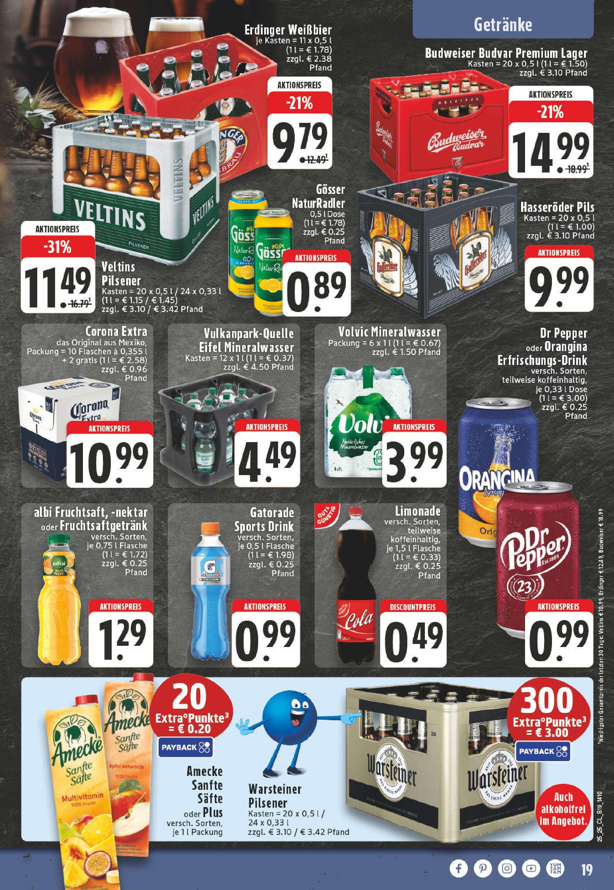 Edeka prospekt Ransbach-Baumbach	 (ab 15.06.2025) » Angebote Online | Seite: 19 | Produkte: Erdinger, Weißbier, Pils, Hasseröder