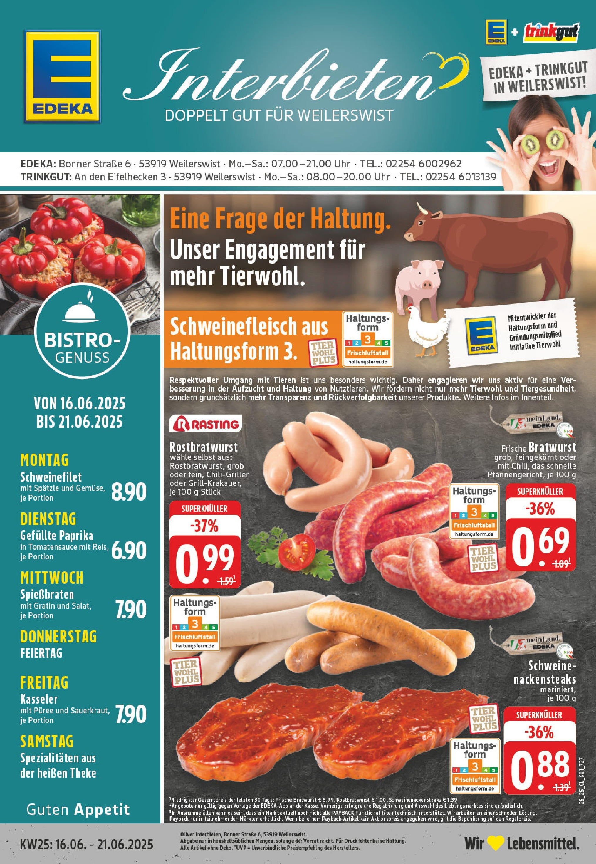 EDEKA Prospekt ab 15.06.2025 - Prospekt Weilerswist Online