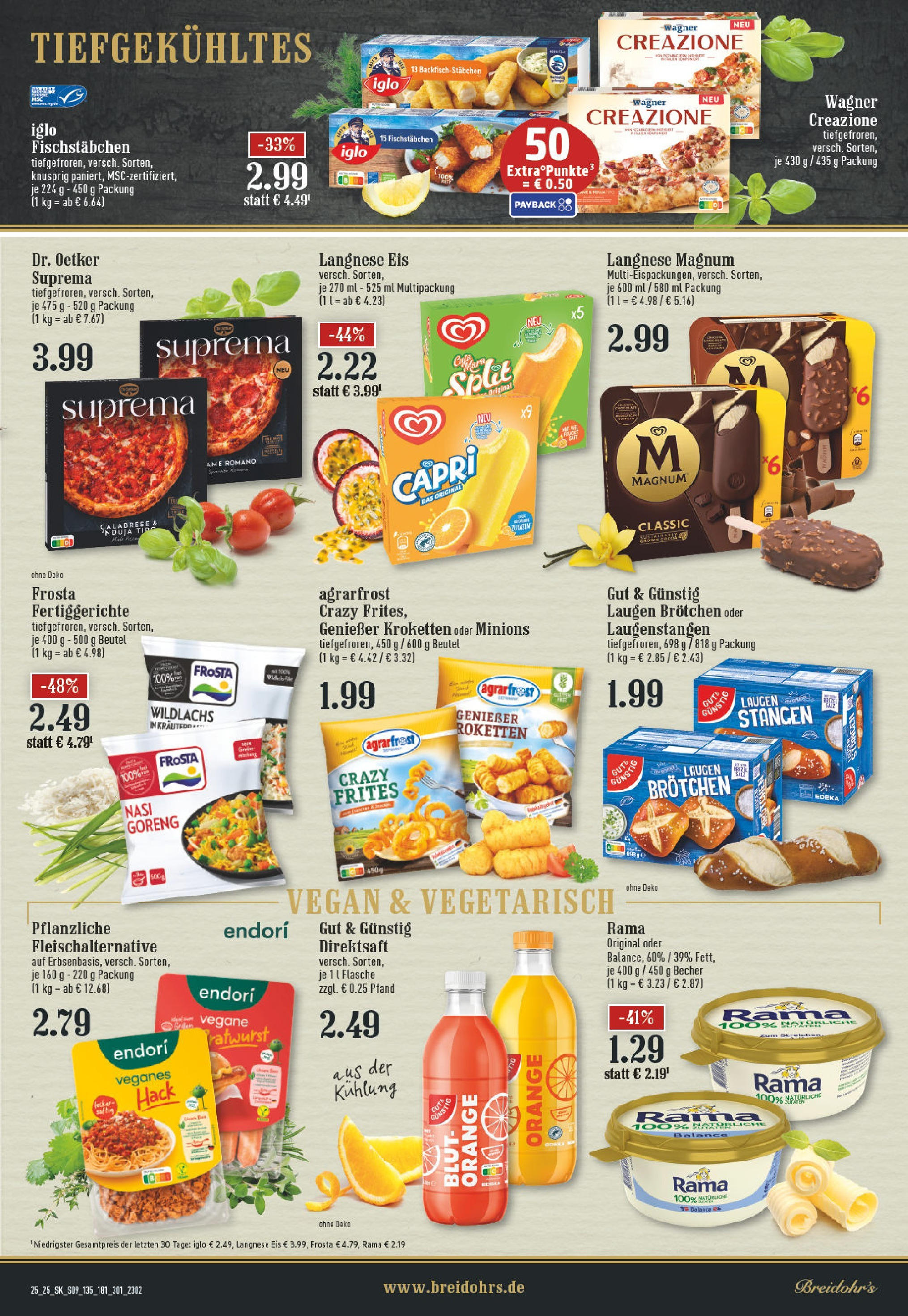 Edeka prospekt Rösrath	 (ab 15.06.2025) » Angebote Online | Seite: 9 | Produkte: Langnese, Rama, Iglo, Fischstabchen