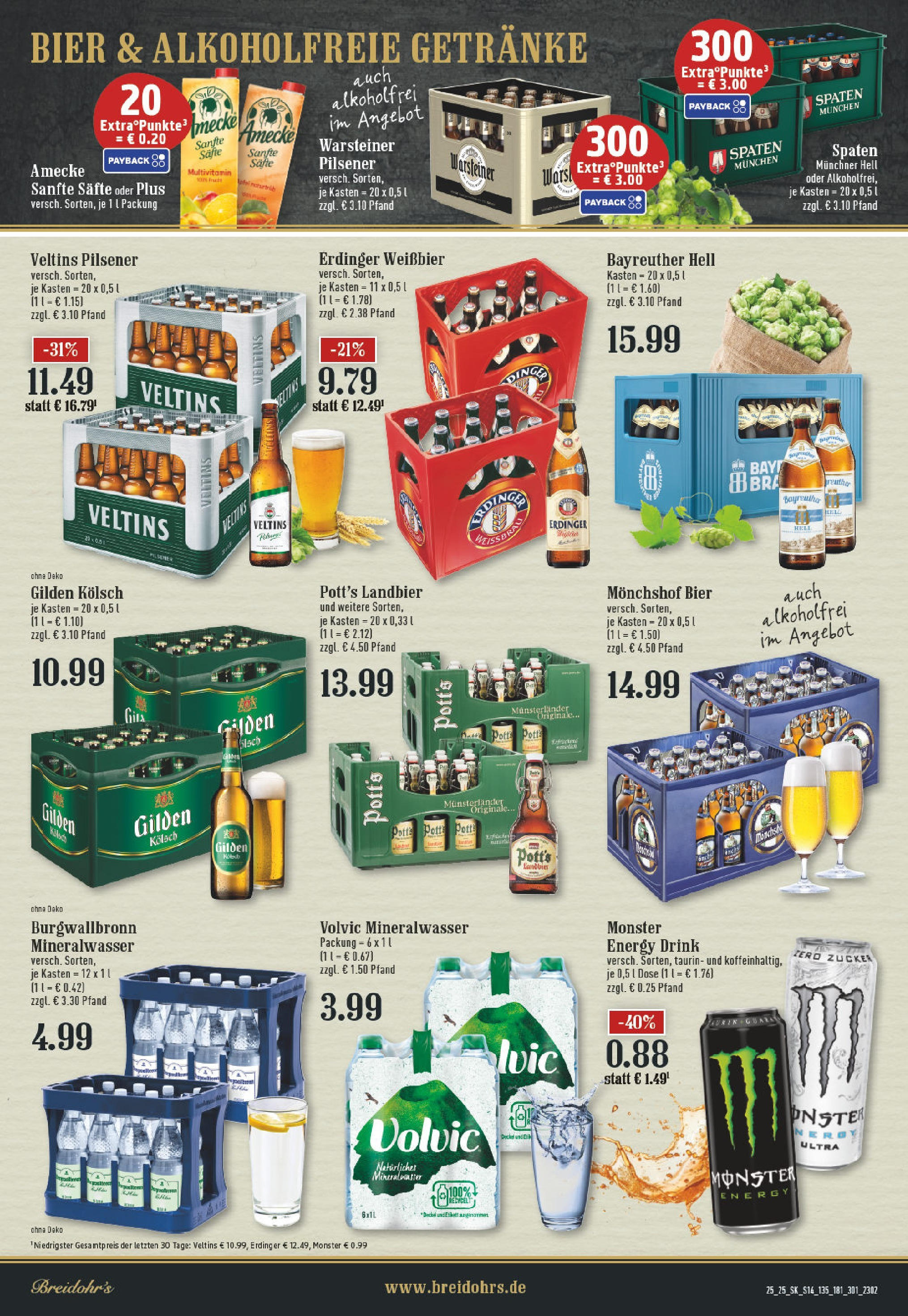 Edeka prospekt Rösrath	 (ab 15.06.2025) » Angebote Online | Seite: 14 | Produkte: Energy, Weißbier, Warsteiner, Volvic