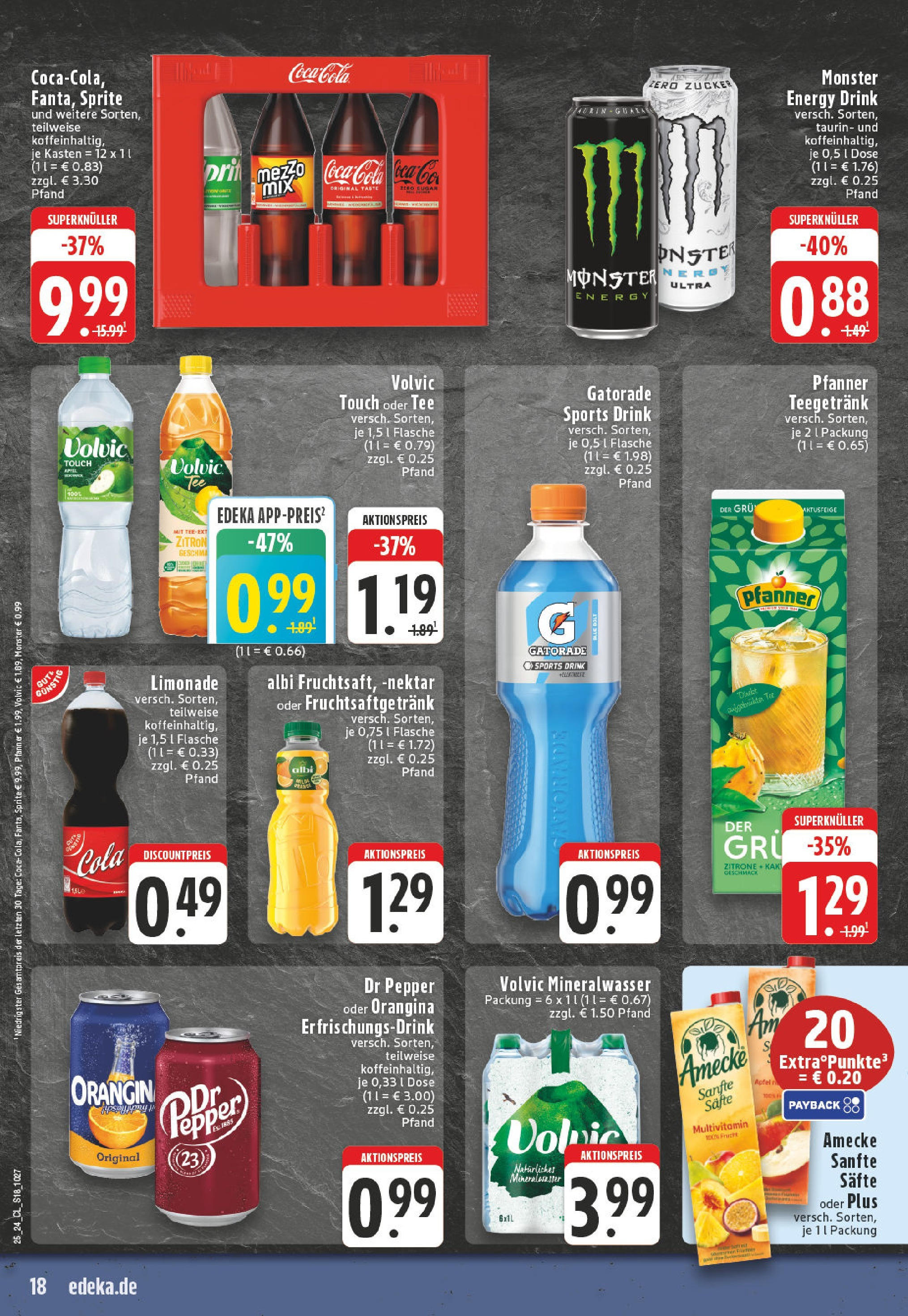 Edeka prospekt Ruppichteroth	 (ab 15.06.2025) » Angebote Online | Seite: 18 | Produkte: Sprite, Cola, Limonade, Volvic touch