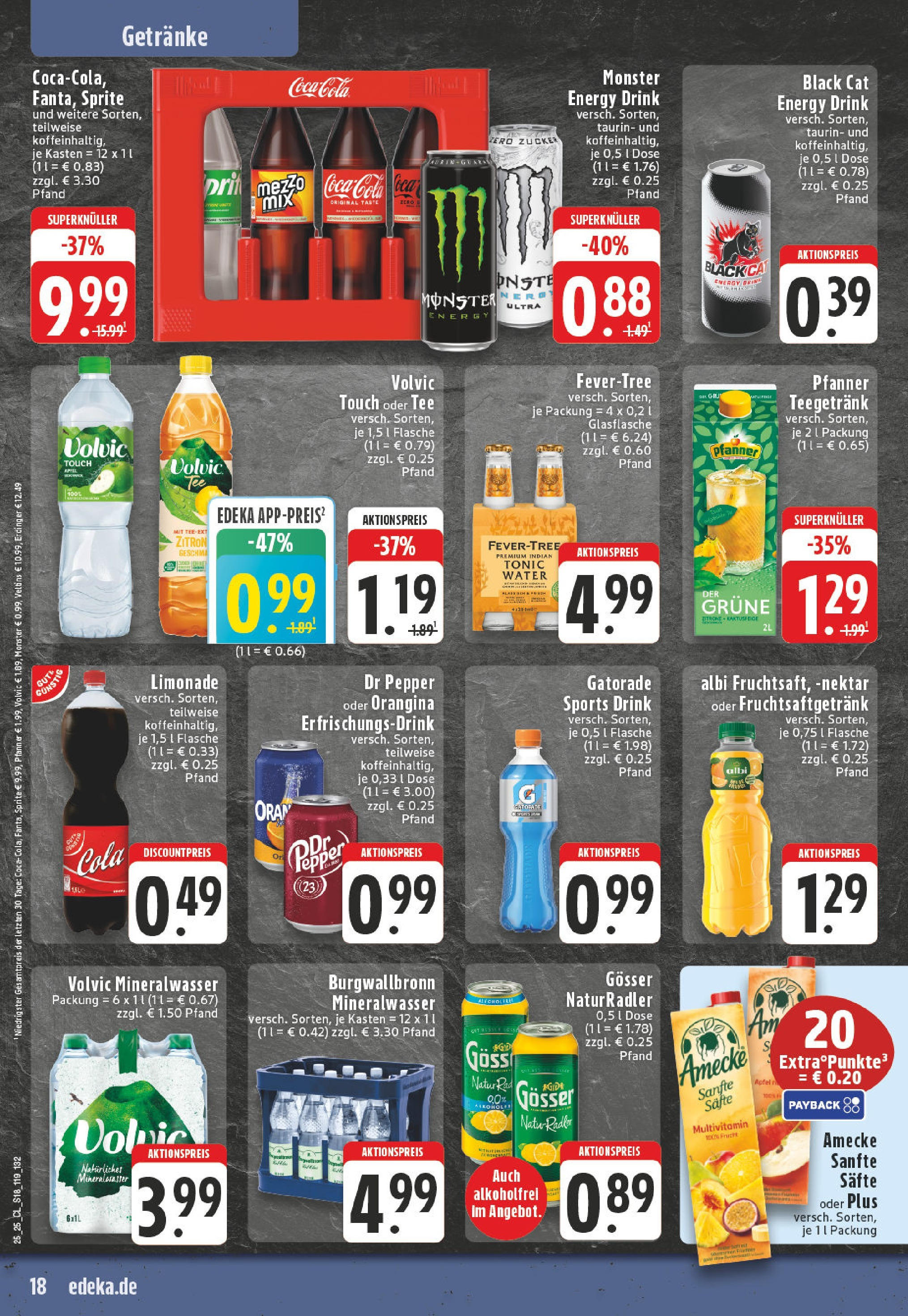 Edeka prospekt Geseke	 (ab 15.06.2025) » Angebote Online | Seite: 18 | Produkte: Sprite, Monster, Zucker, Tee