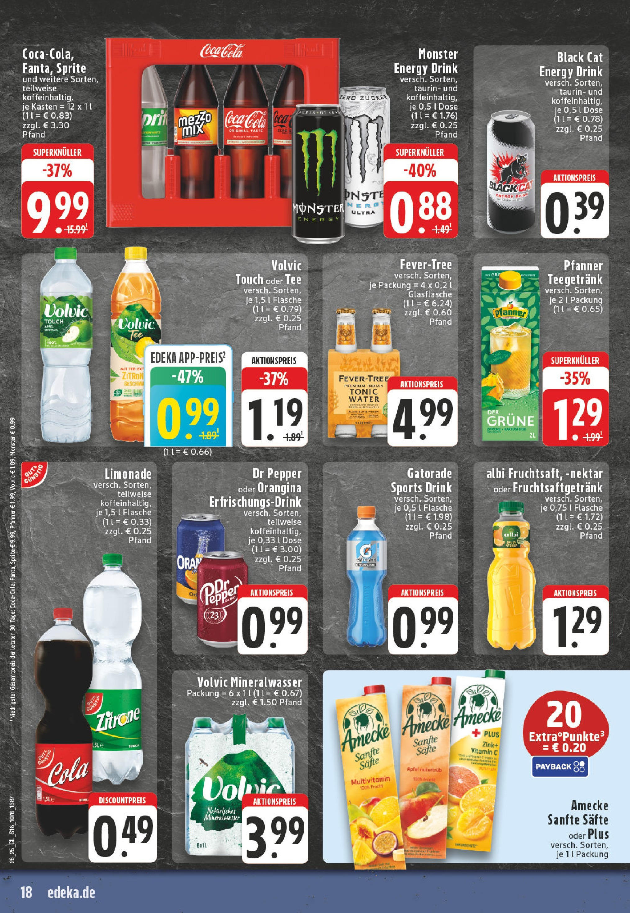 Edeka prospekt Herne-Sodingen	 (ab 15.06.2025) » Angebote Online | Seite: 18 | Produkte: Coca cola, Sprite, Energy, Volvic