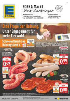 Edeka prospekt Reichshof - Denklingen	 gültig ab dem 15.06.2025