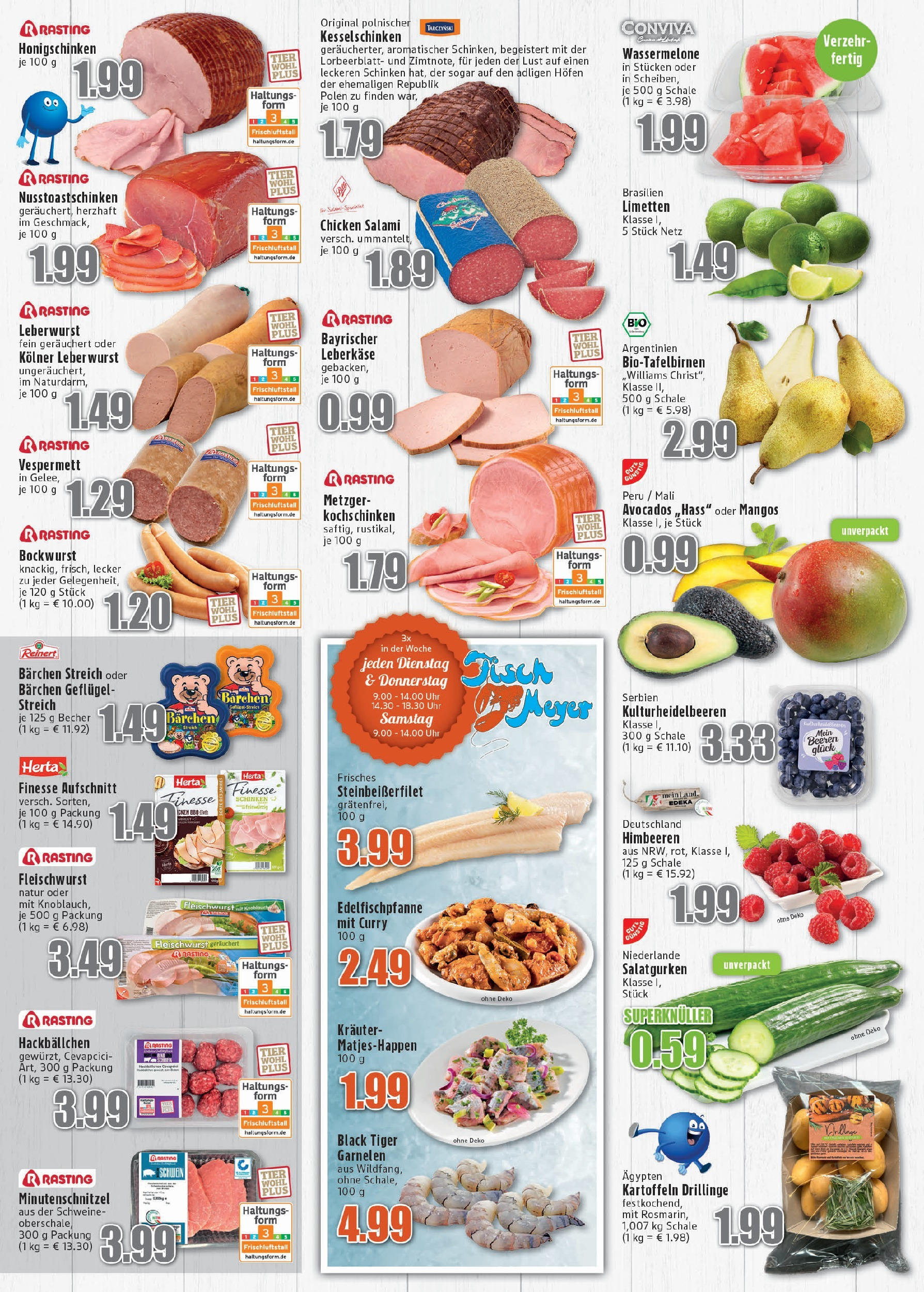 Edeka prospekt Meckenheim	 (ab 15.06.2025) » Angebote Online | Seite: 3 | Produkte: Fisch, Kartoffeln, Wassermelone, Uhr