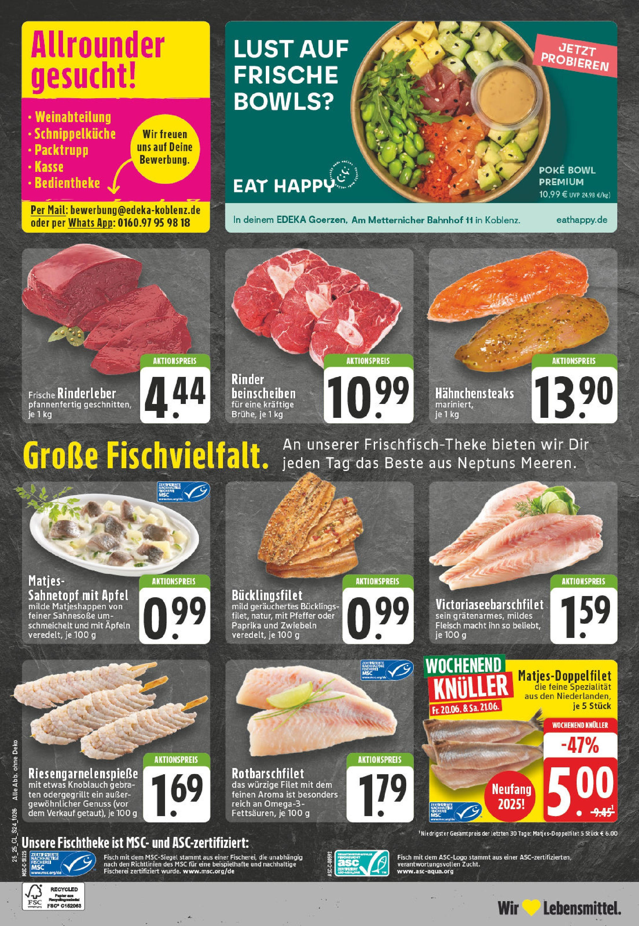 Edeka prospekt Koblenz	 (ab 15.06.2025) » Angebote Online | Seite: 24 | Produkte: Äpfel, Apple, Knoblauch, Steak