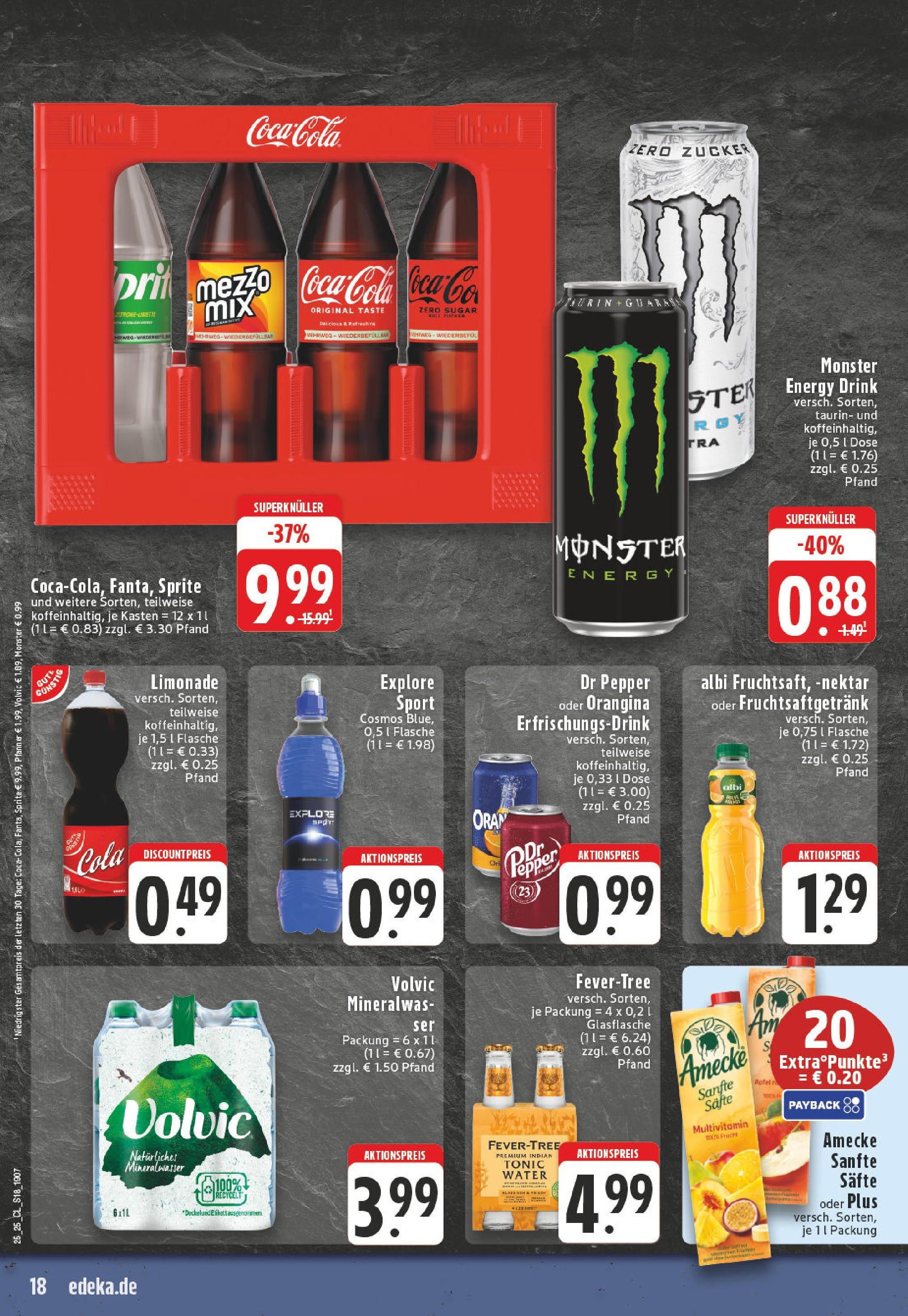 Edeka prospekt Paderborn	 (ab 15.06.2025) » Angebote Online | Seite: 18 | Produkte: Sprite, Äpfel, Limonade, Mineralwasser