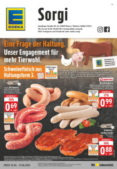 Vorschau von dem Prospekt des Geschäftes Edeka, gültig ab dem 15.06.2025