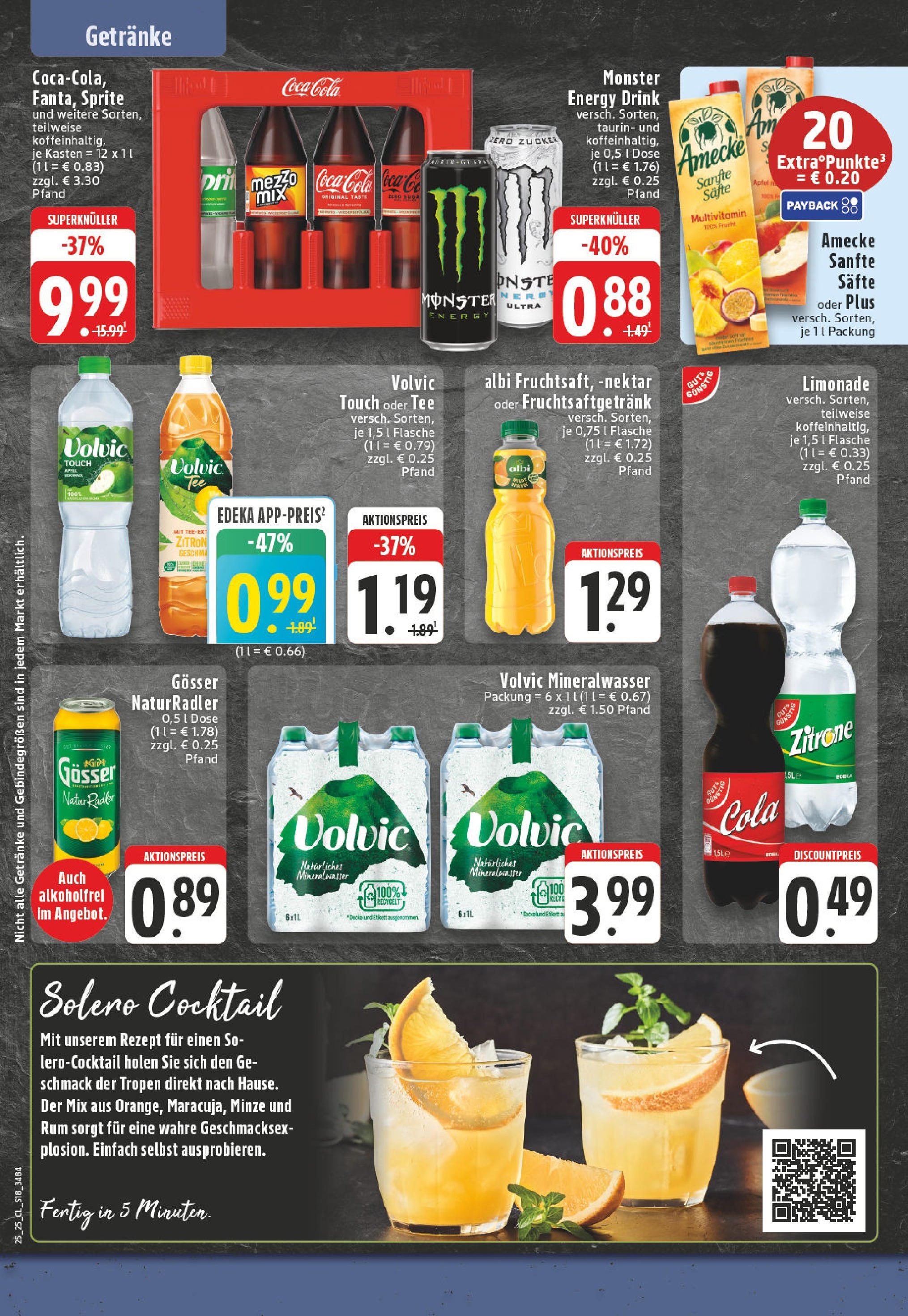 Edeka prospekt Hamm	 (ab 15.06.2025) » Angebote Online | Seite: 18 | Produkte: Sprite, Cola, Mineralwasser, Zucker