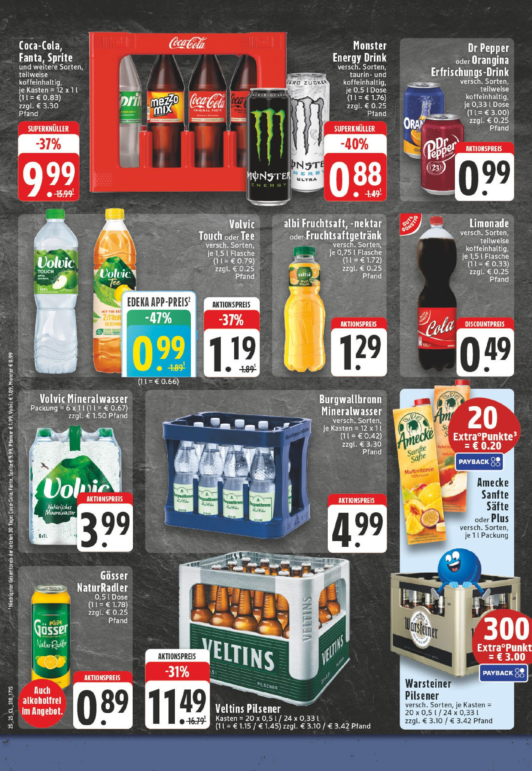 Edeka prospekt Lünen-Brambauer	 (ab 15.06.2025) » Angebote Online | Seite: 18 | Produkte: Limonade, Volvic touch, Mineralwasser, Tee