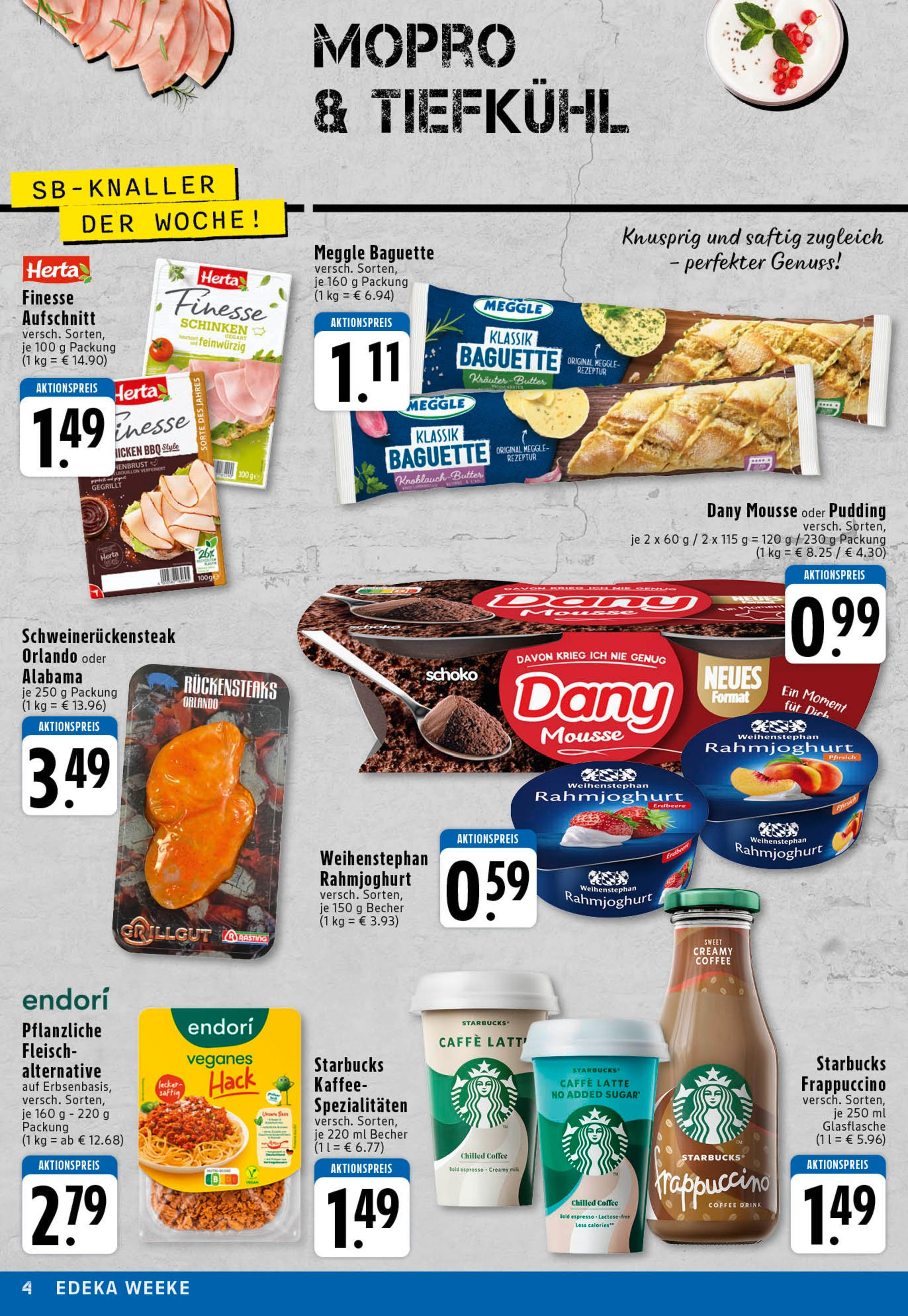 Edeka prospekt Köln	 (ab 15.06.2025) » Angebote Online | Seite: 4 | Produkte: Kaffee, Starbucks, Schinken, Fleisch
