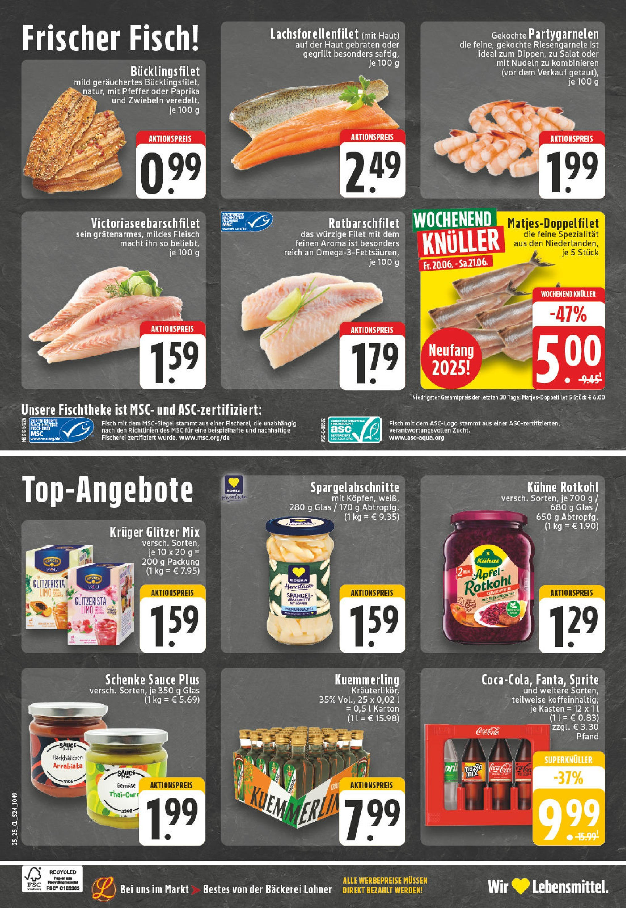 Edeka prospekt Kempenich	 (ab 15.06.2025) » Angebote Online | Seite: 24 | Produkte: Bäckerei, Sprite, Cola, Spargel