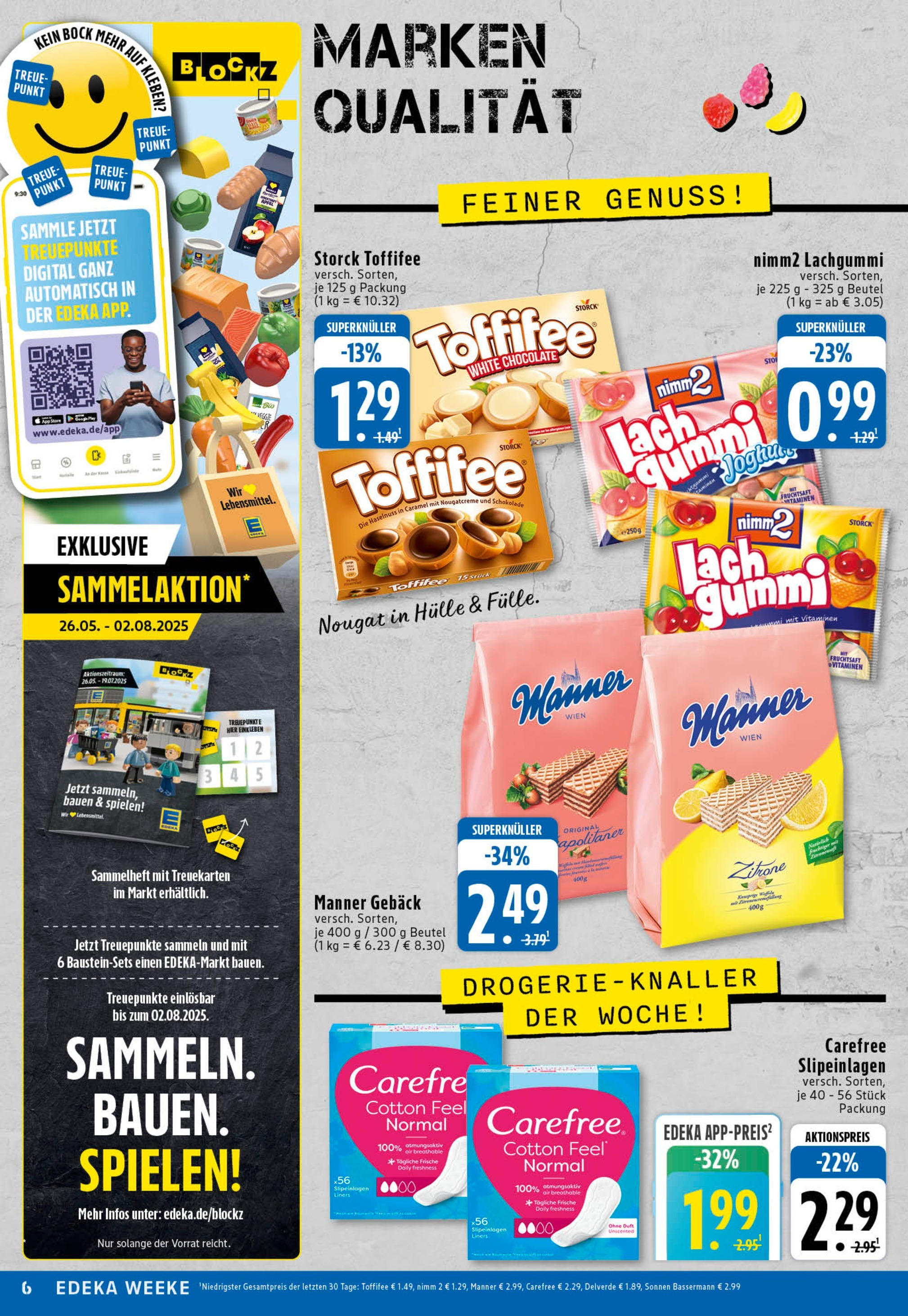 Edeka prospekt Köln	 (ab 15.06.2025) » Angebote Online | Seite: 6 | Produkte: Hülle, Duft, Toffifee, Fruchtsaft