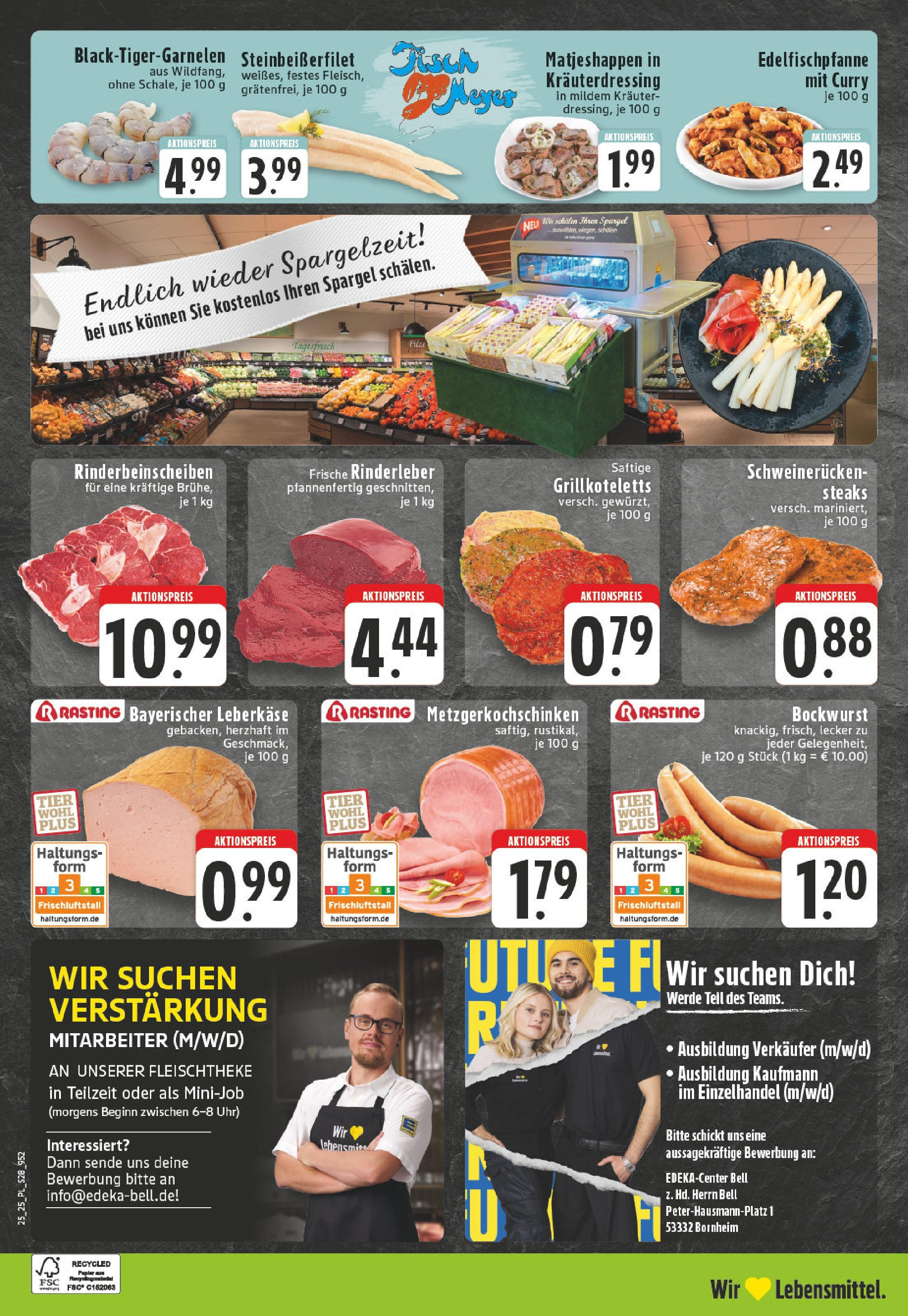 Edeka prospekt Bornheim	 (ab 15.06.2025) » Angebote Online | Seite: 28 | Produkte: Tisch, Spargel, Schweinerucken, Uhr