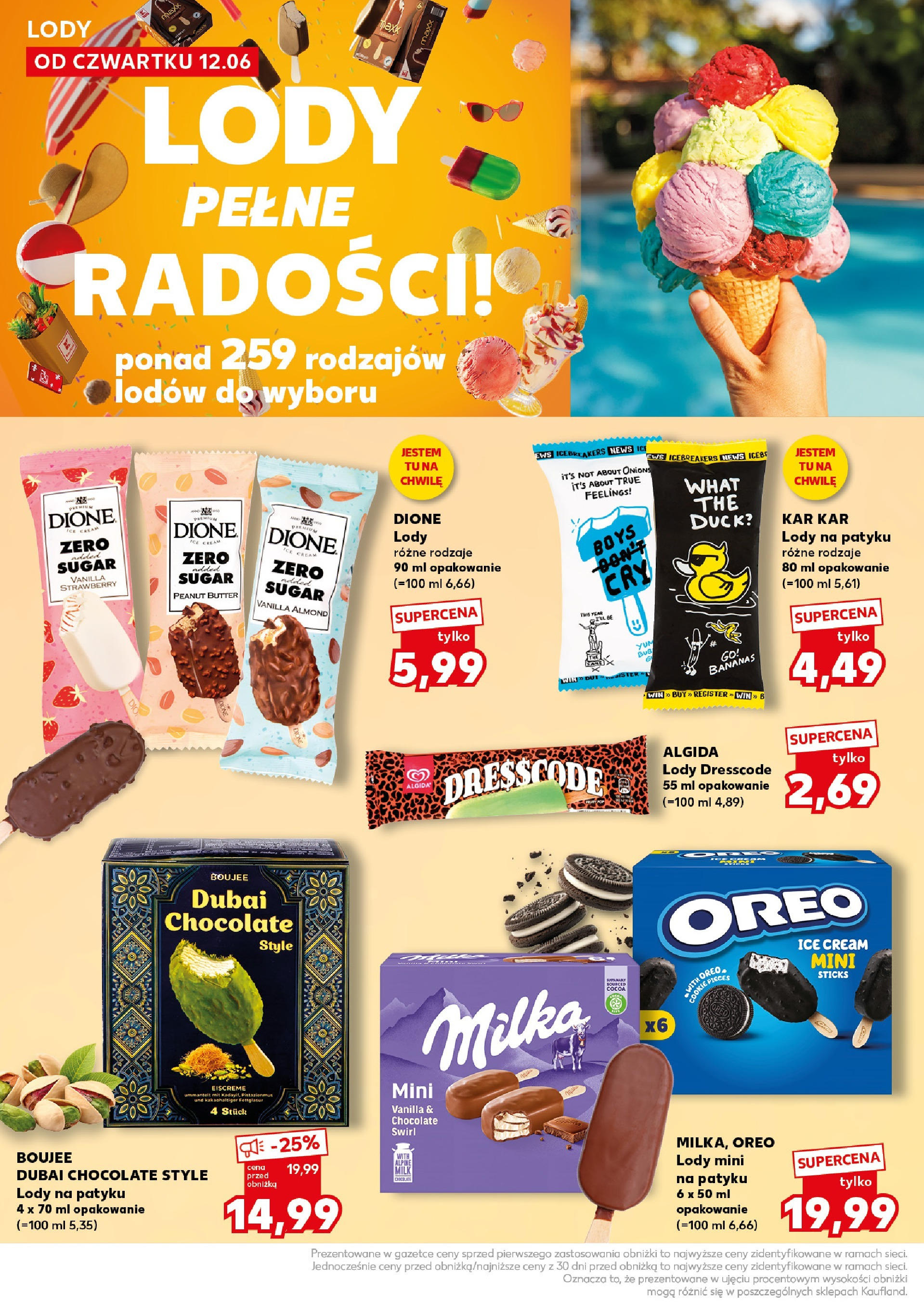 Kaufland gazetka - Super Sobota od 14.06.2025 - od jutra PDF | Strona: 20 | Produkty: Milka, Lody na patyku, Lody mini, Lody