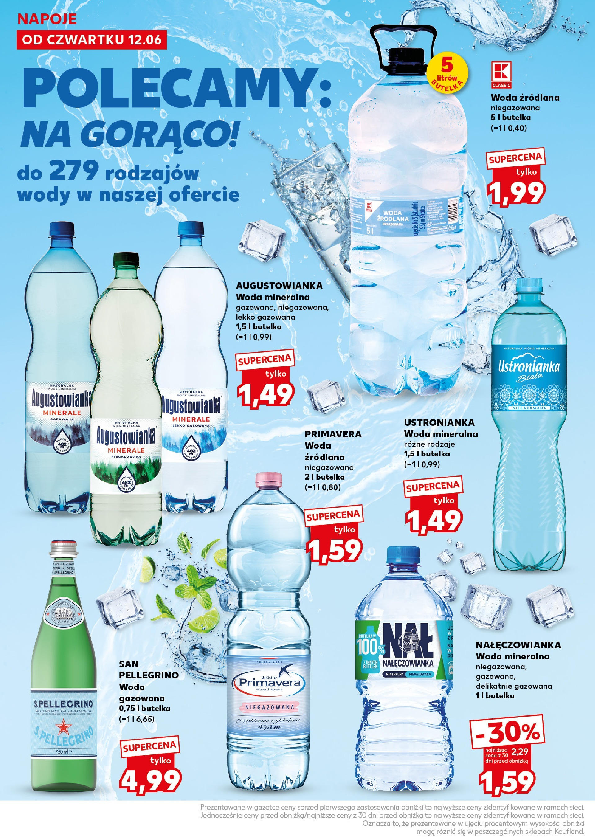 Kaufland gazetka - Super Sobota od 14.06.2025 - od jutra PDF | Strona: 22 | Produkty: Woda mineralna Nałęczowianka, Napoje, Woda źródlana, Woda