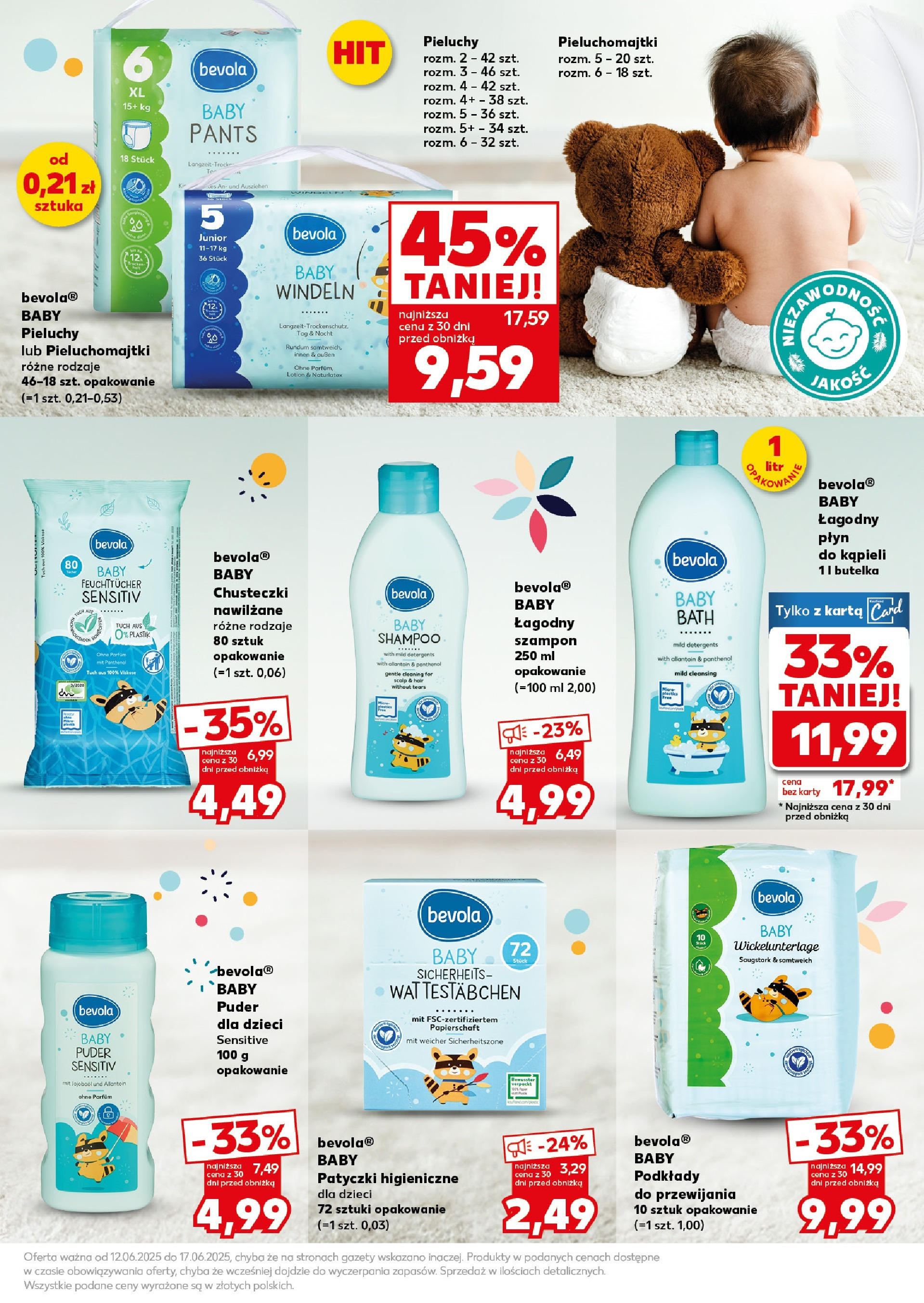 Kaufland gazetka - Super Sobota od 14.06.2025 - od jutra PDF | Strona: 29 | Produkty: Pieluchomajtki, Płyn do kąpieli, Szampon, Lotion