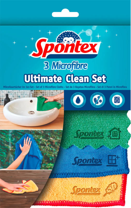 Spontex Mikrofasertücher-Set Ultimate Clean