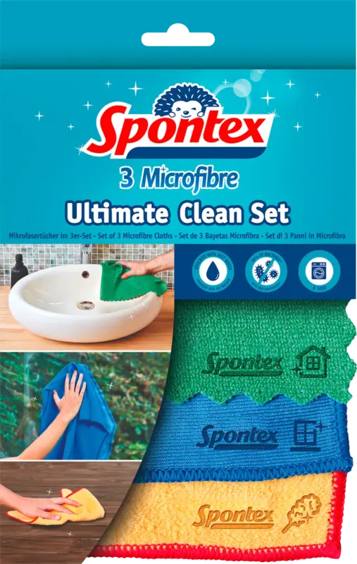 Spontex Mikrofasertücher-Set Ultimate Clean