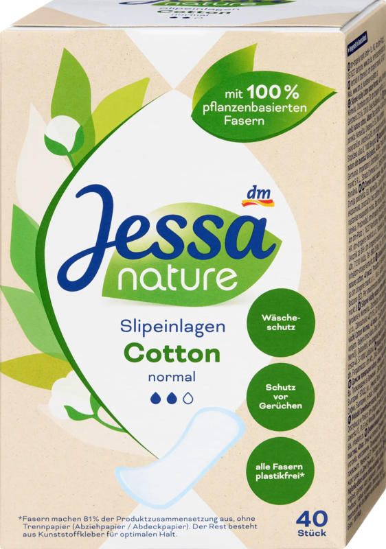 Jessa Slipeinlagen Cotton Normal nature