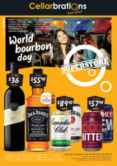 Preview of catalogue World Bourbon Day. QLD 16/06 from shop Cellarbrations valid 15/06/2025
