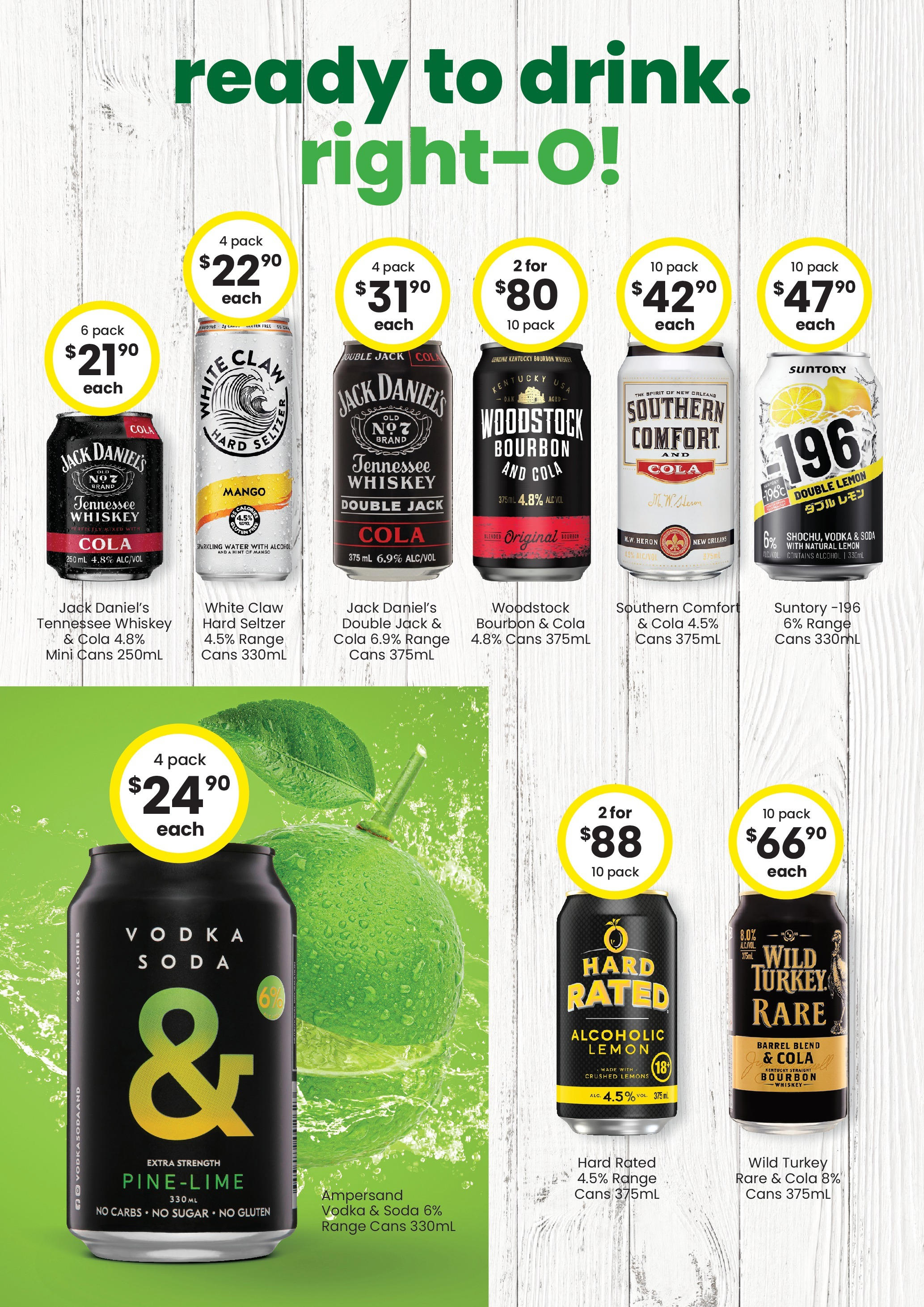 The Bottle-O Catalogue Burdell - 16/06/2025 > weekly / monthly specials | Page: 5 | Products: Pack 24 canettes Coca, Vodka, Turkey, M&M's peanut