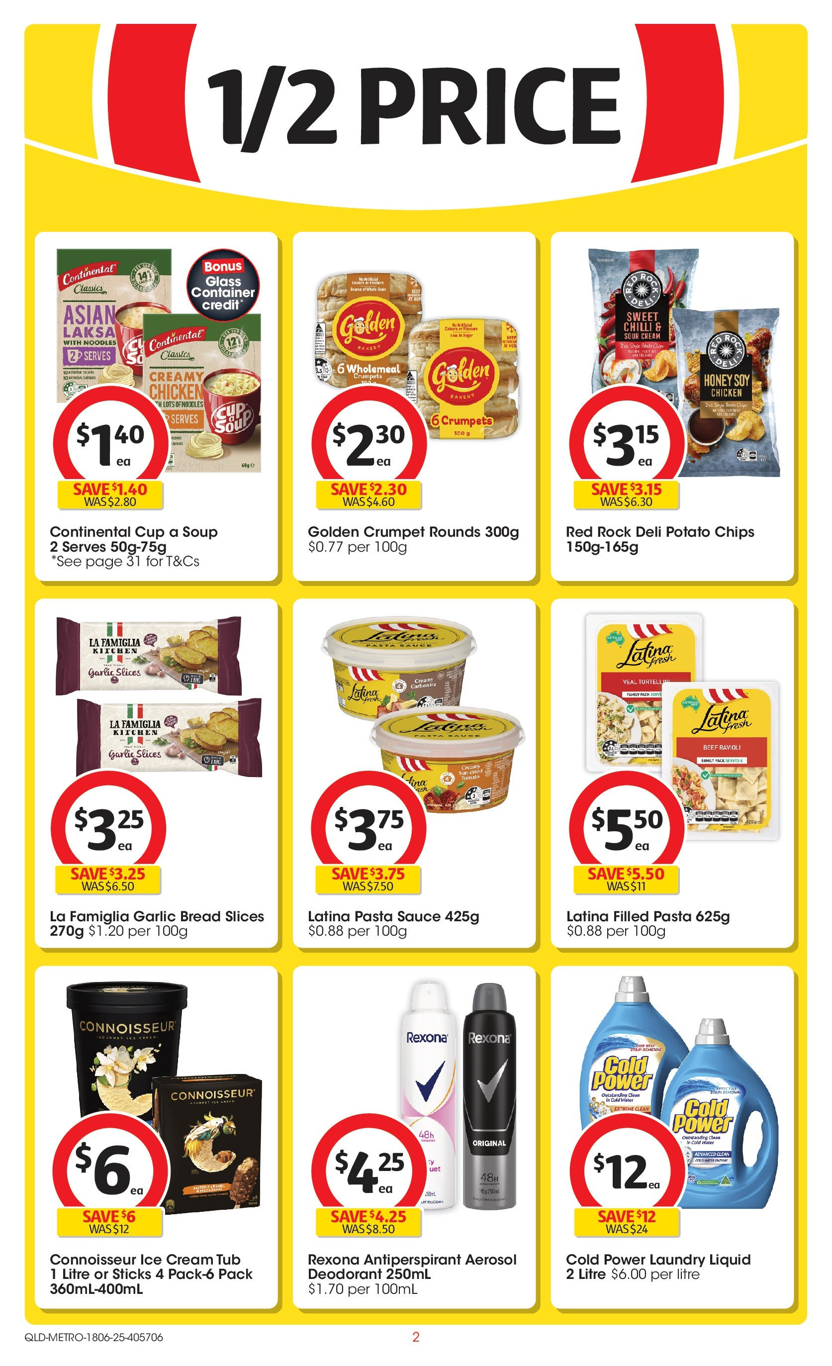 ﻿﻿Coles catalogue valid from 17/06/2025 > Online Australia | Page: 2 | Products: Bread, Water, Gousse de vanille, Laundry