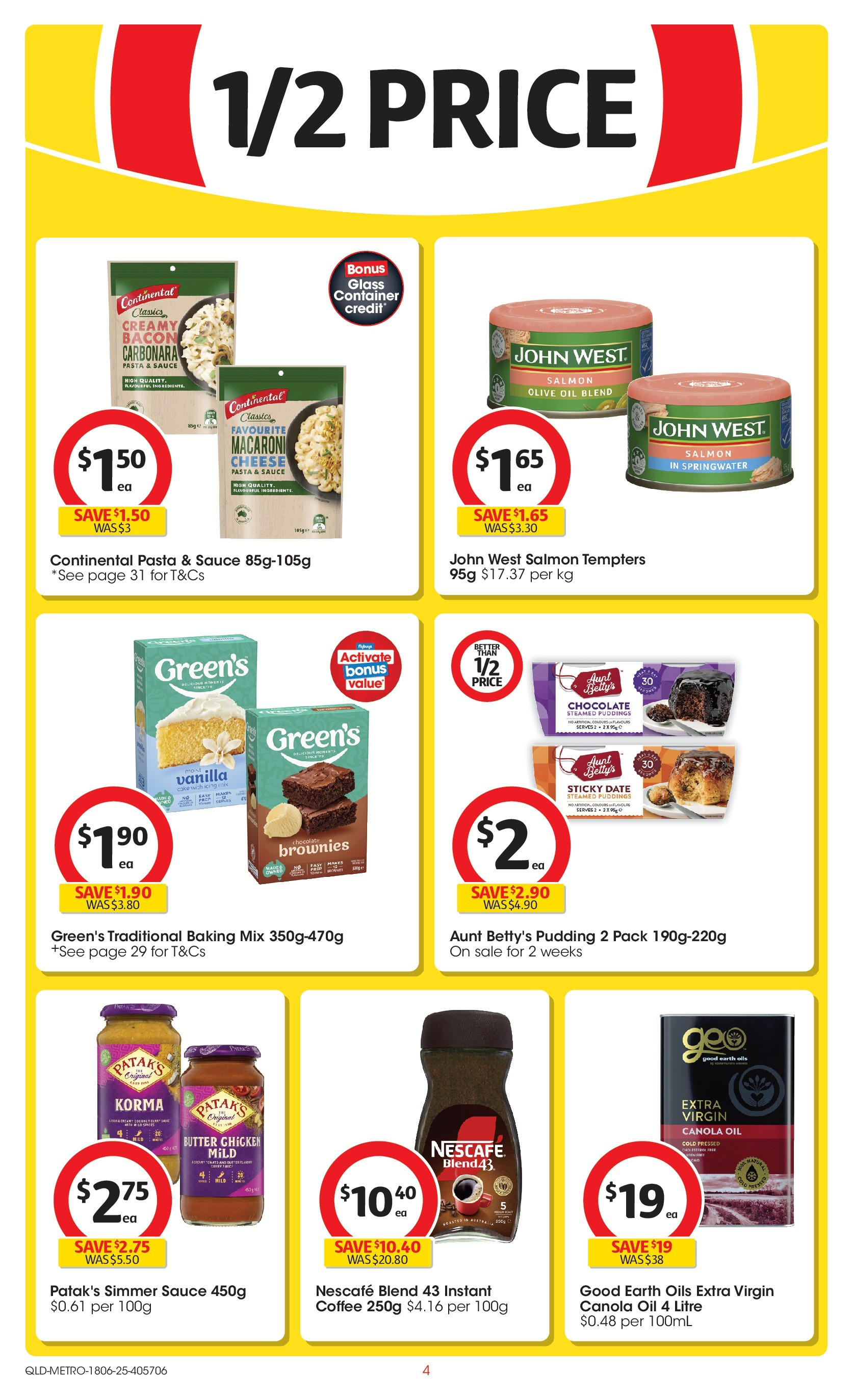 ﻿﻿Coles catalogue valid from 17/06/2025 > Online Australia | Page: 4 | Products: Chocolate, Olive oil, Joue de porc, Plante dinterieur
