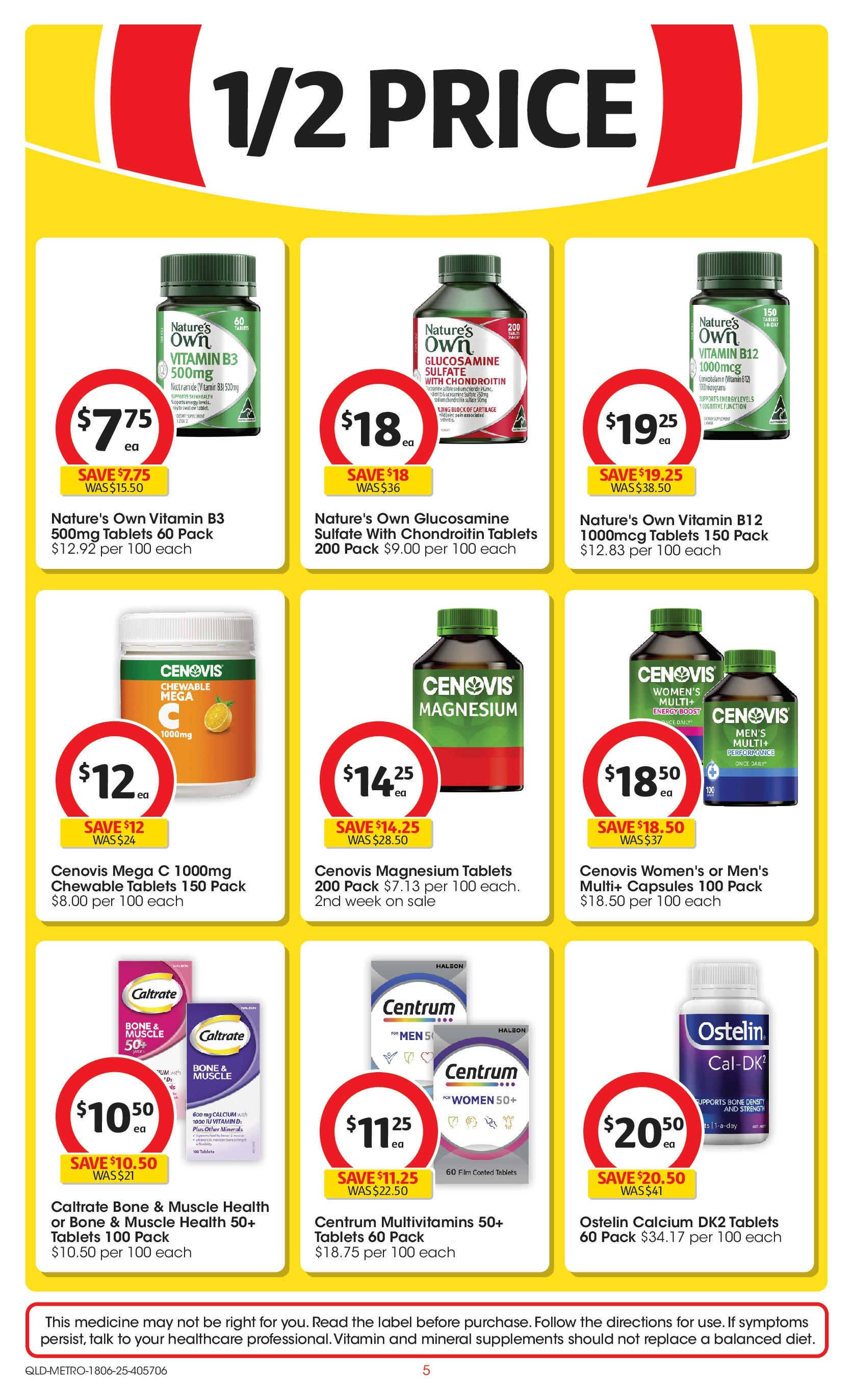 ﻿﻿Coles catalogue valid from 17/06/2025 > Online Australia | Page: 5 | Products: Pince de crabe, Tablets, Vitamin