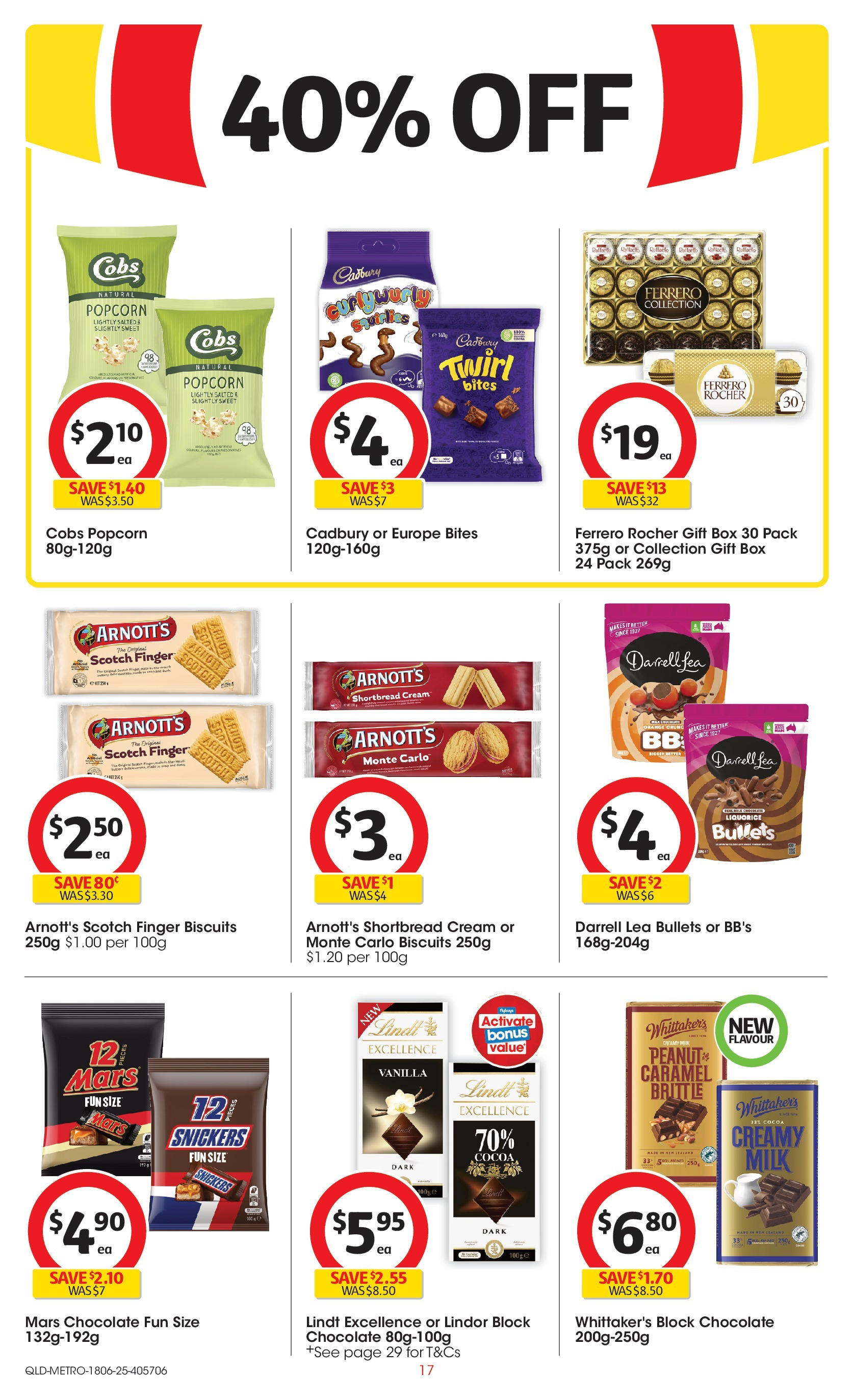 ﻿﻿Coles catalogue valid from 17/06/2025 > Online Australia | Page: 17 | Products: Box, Chocolate, Biscuits, Popcorn