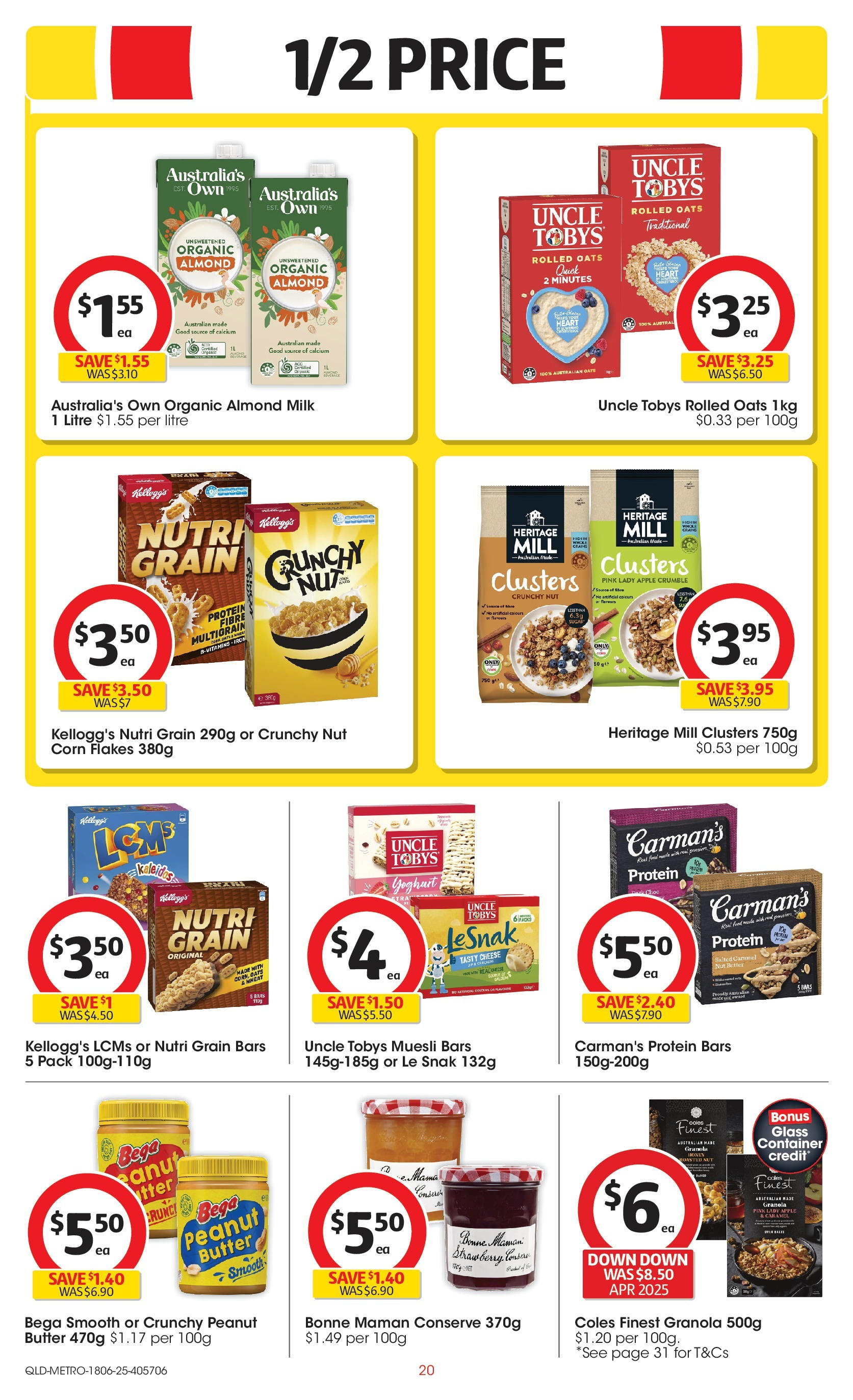 ﻿﻿Coles catalogue valid from 17/06/2025 > Online Australia | Page: 20 | Products: Cuisses de grenouille, Butter, Barbecue charbon, Cheese